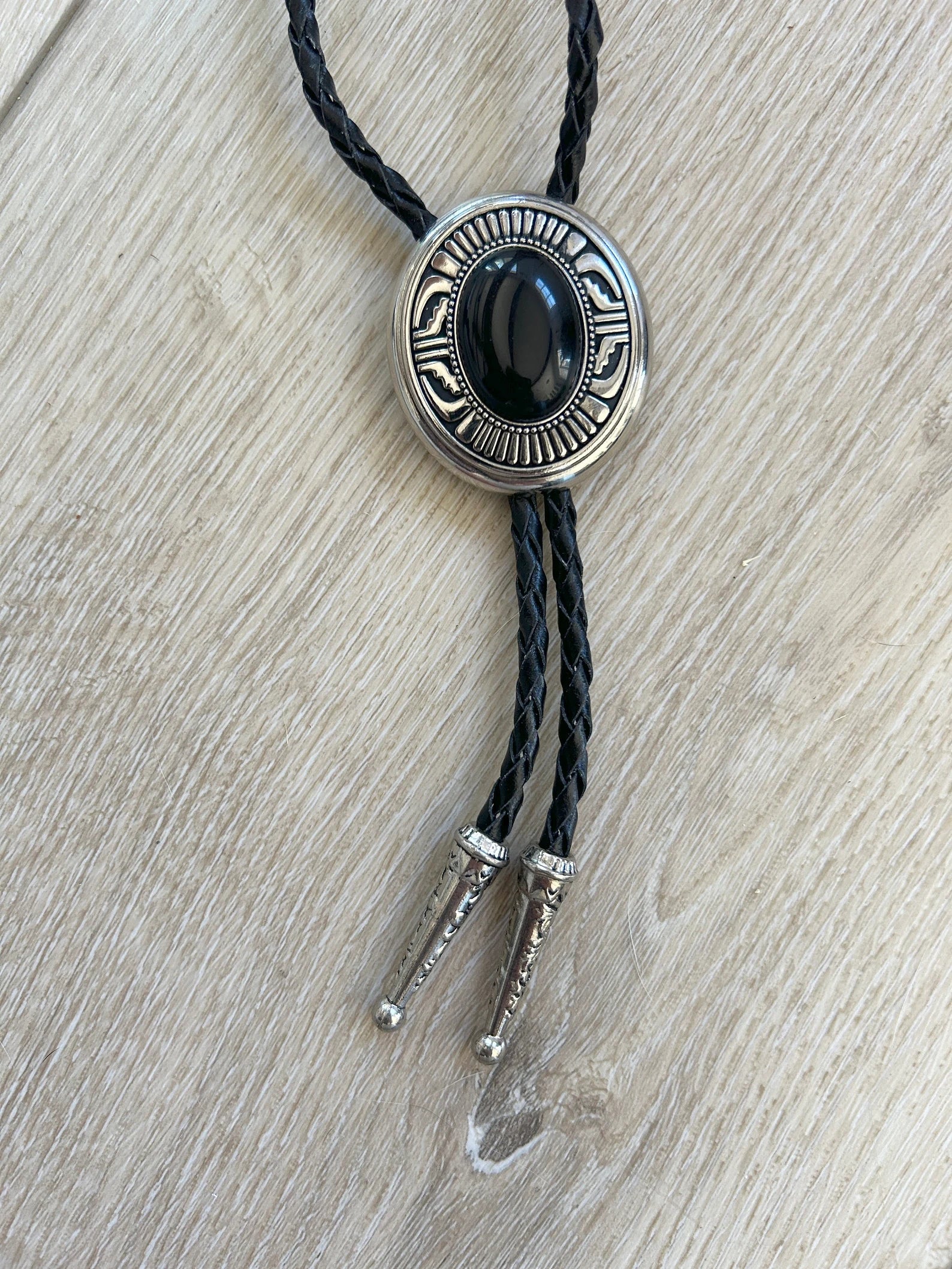 Southwestern Black Stone Bolo