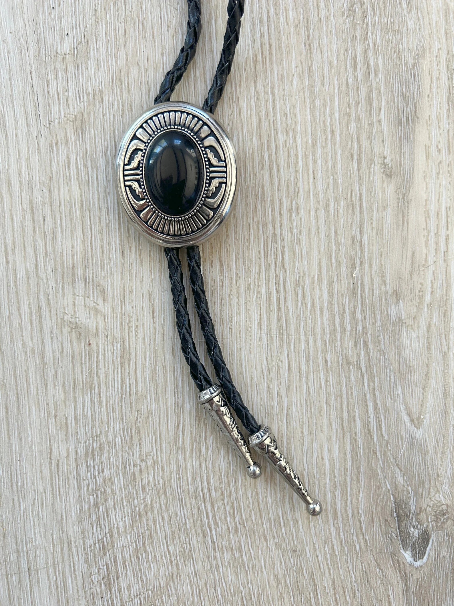 Southwestern Black Stone Bolo