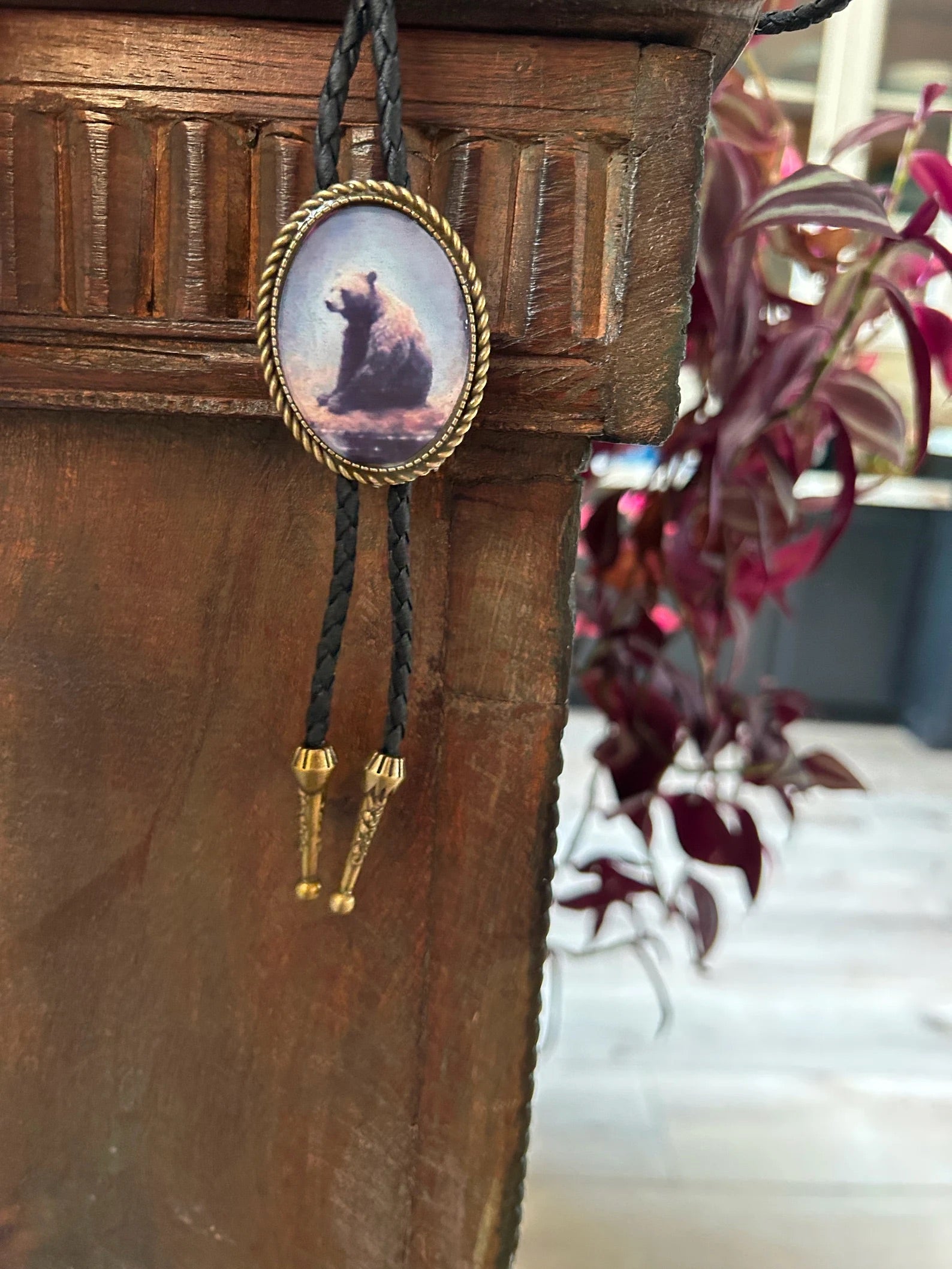 Vintage Bear Bolo Tie