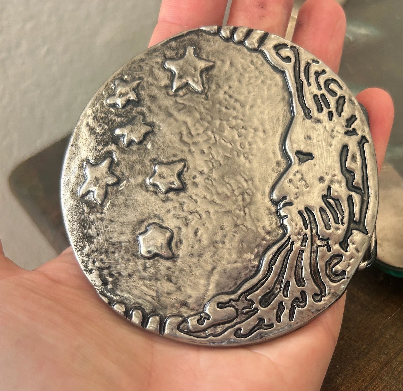Man on The Moon Belt Buckle