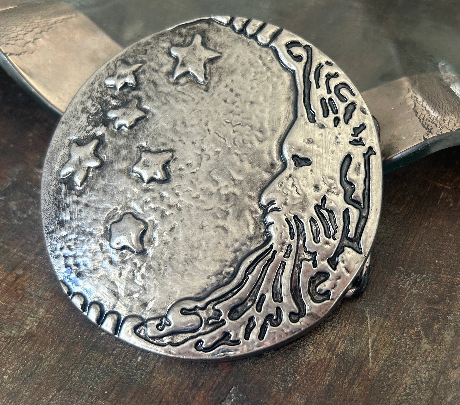 Man on The Moon Belt Buckle