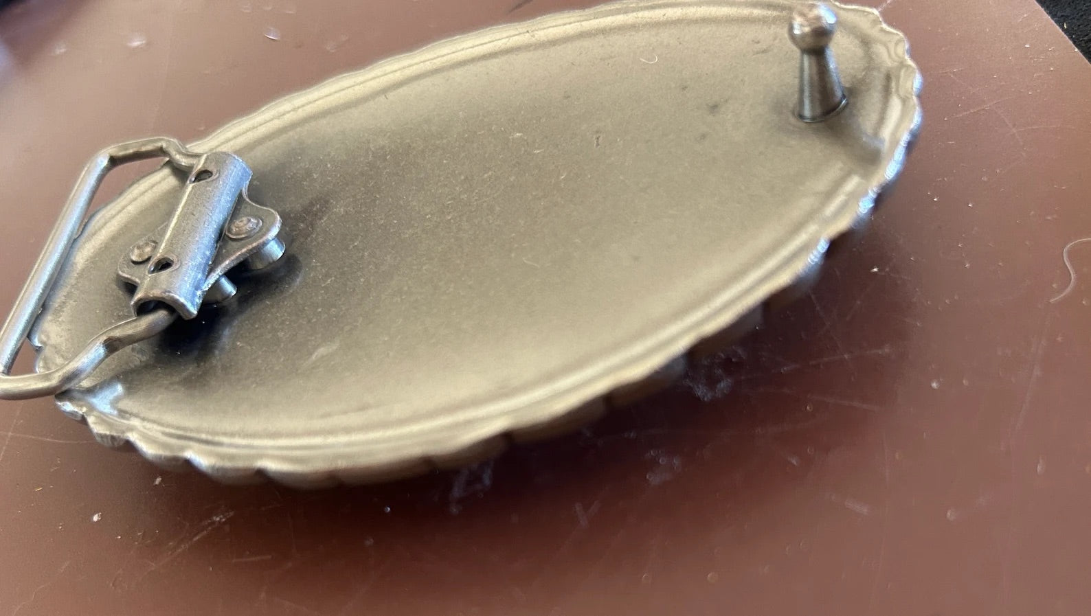 Large Teal Stone Belt Buckle