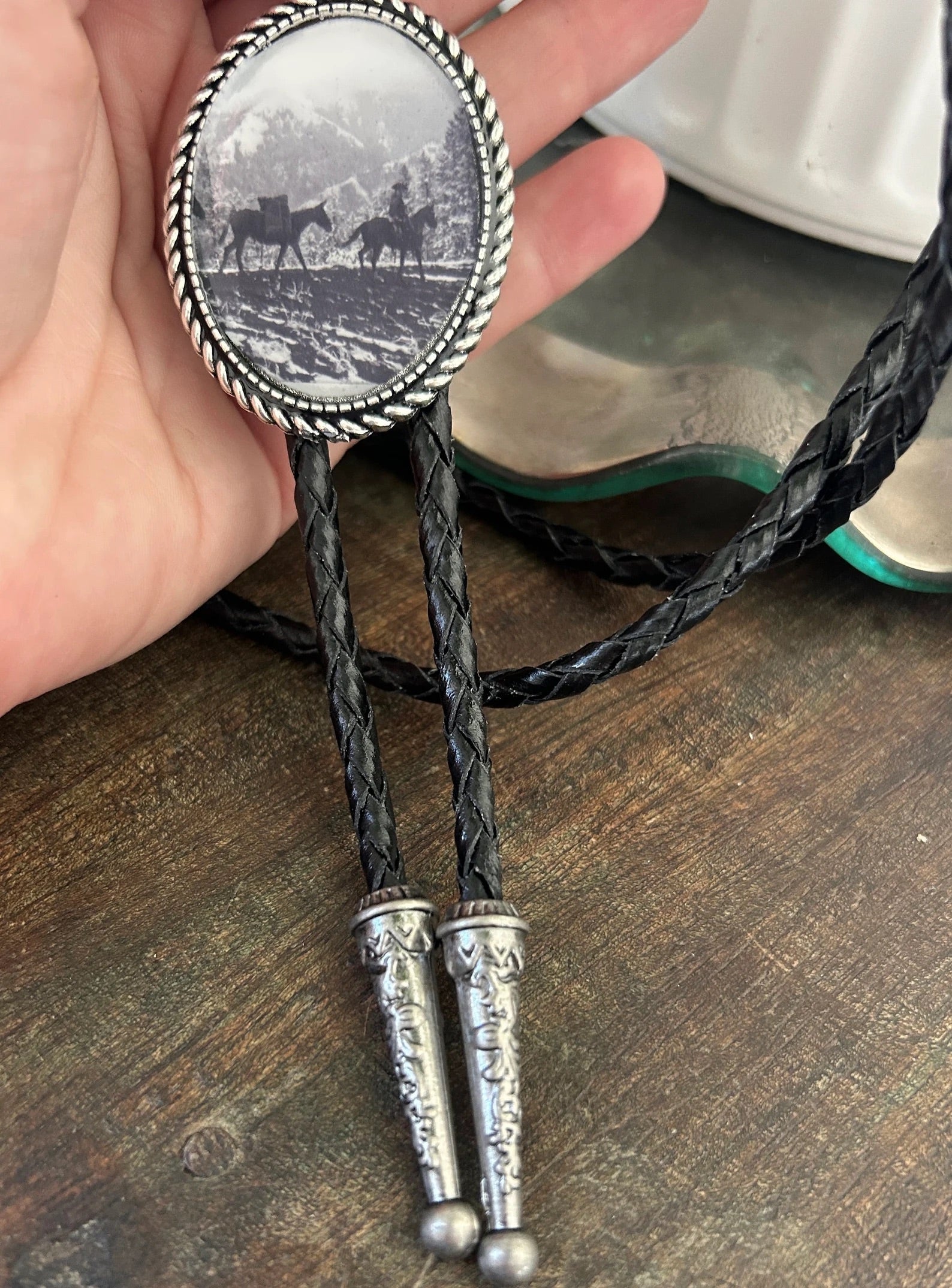 Mules Pack Trip Bolo Tie