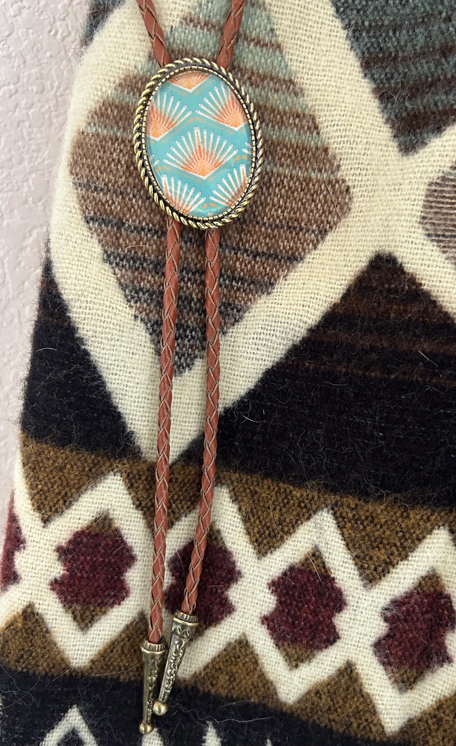 Turquoise Agave Bolo Tie