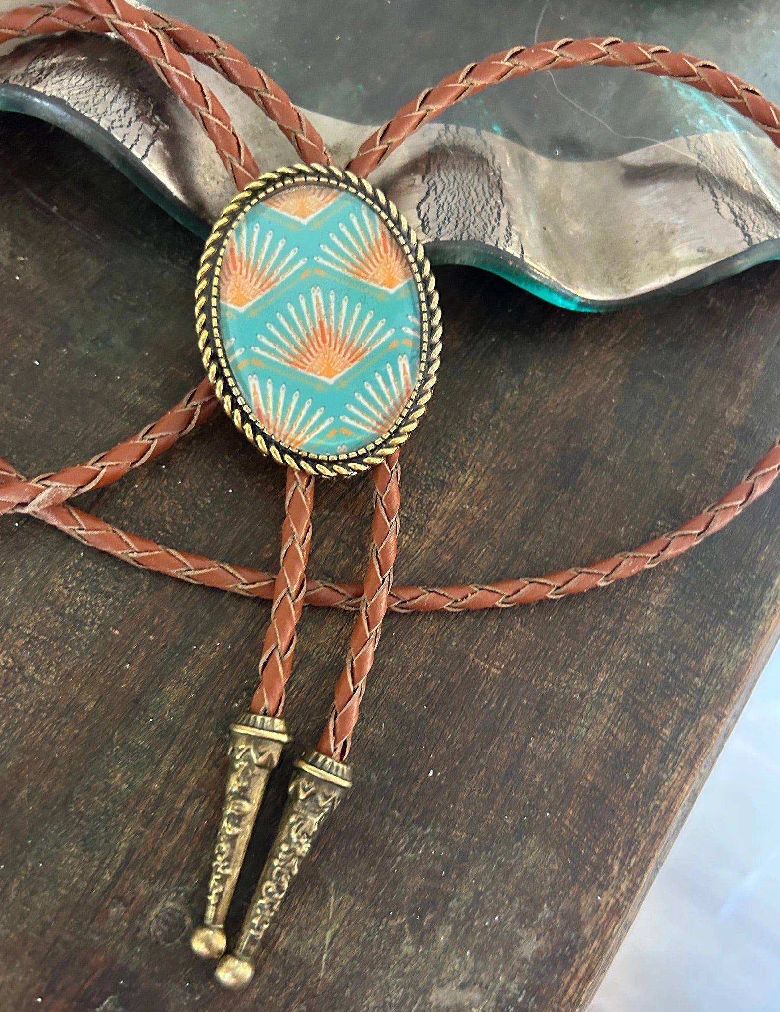 Turquoise Agave Bolo Tie