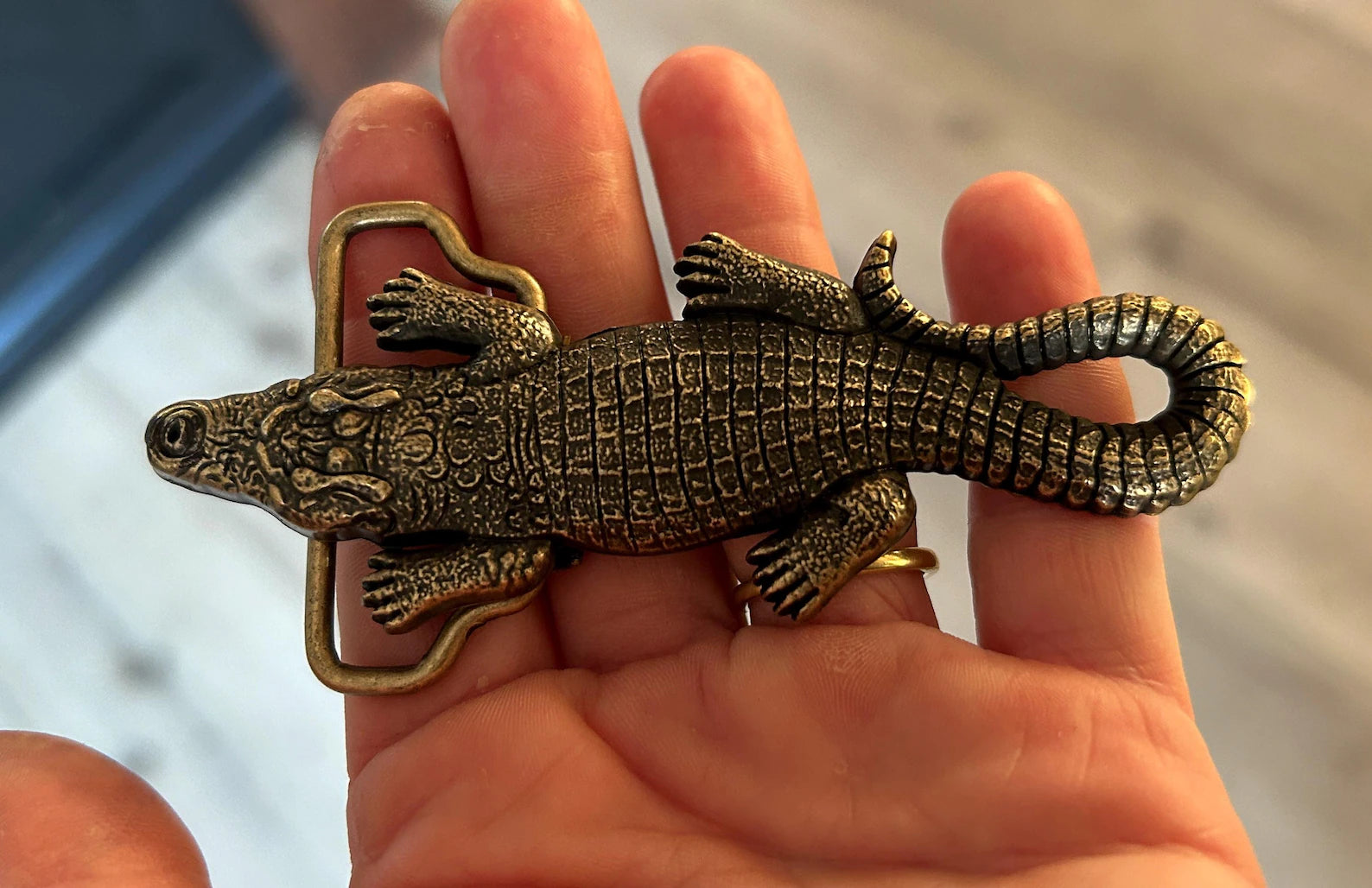 Alligator Belt Buckle