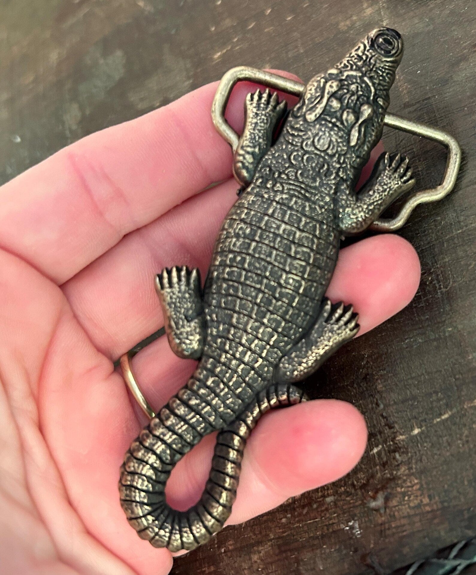 Alligator Belt Buckle