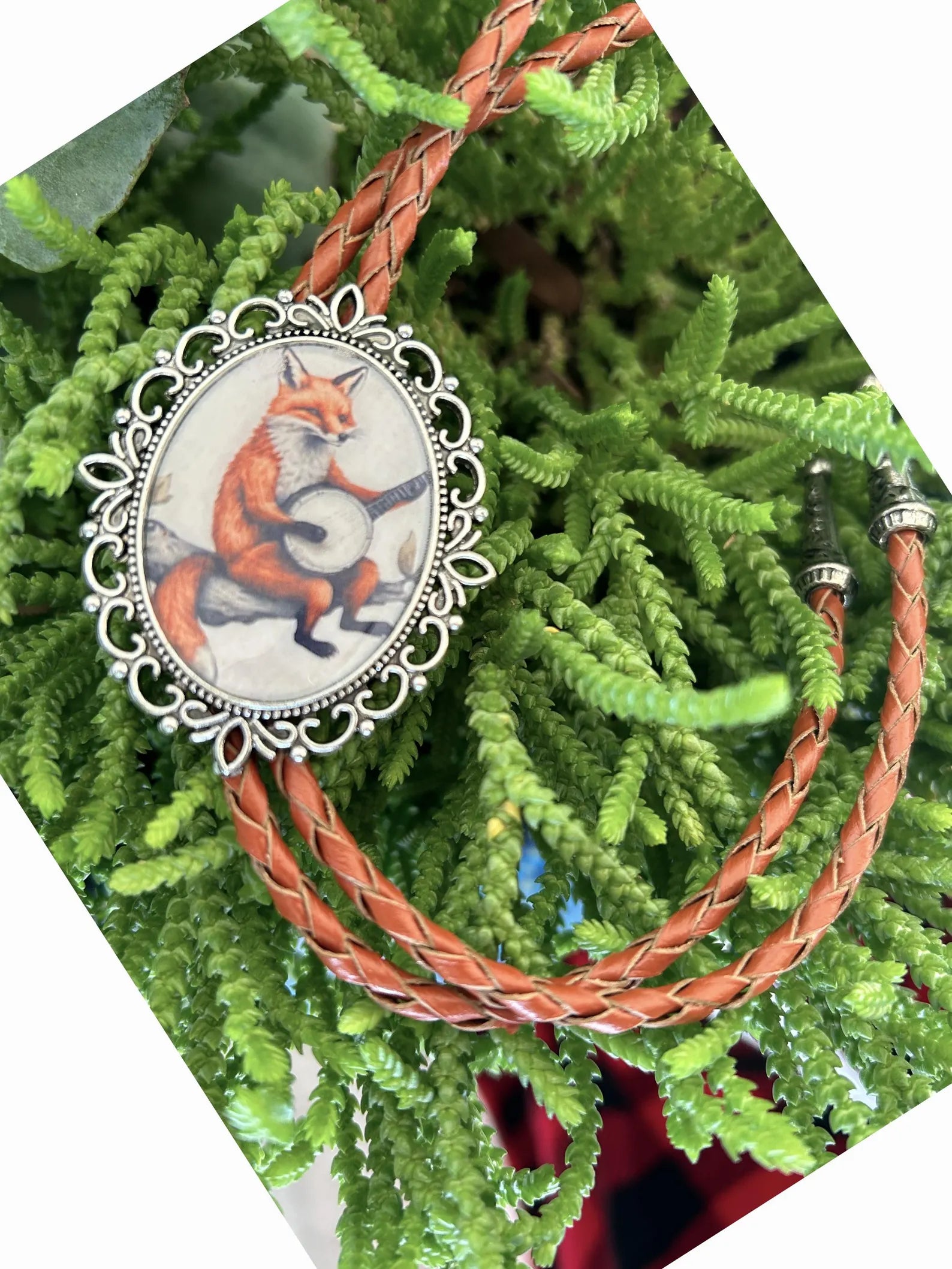 Fox Banjo Bolo Tie