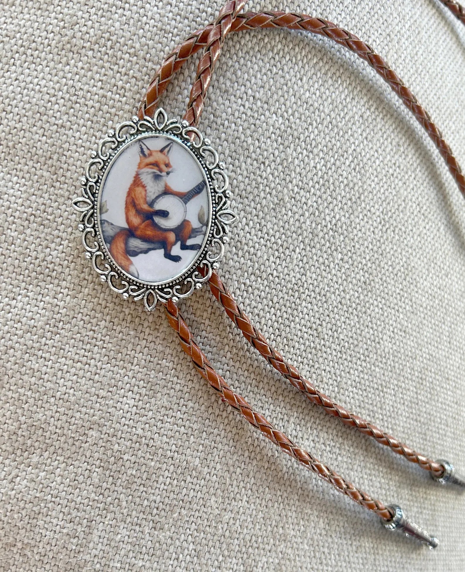 Fox Banjo Bolo Tie