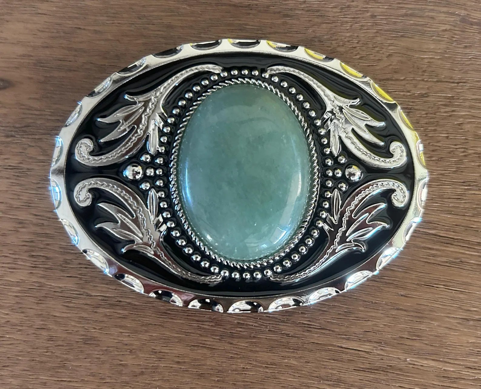 Sage Silver Belt Buckle