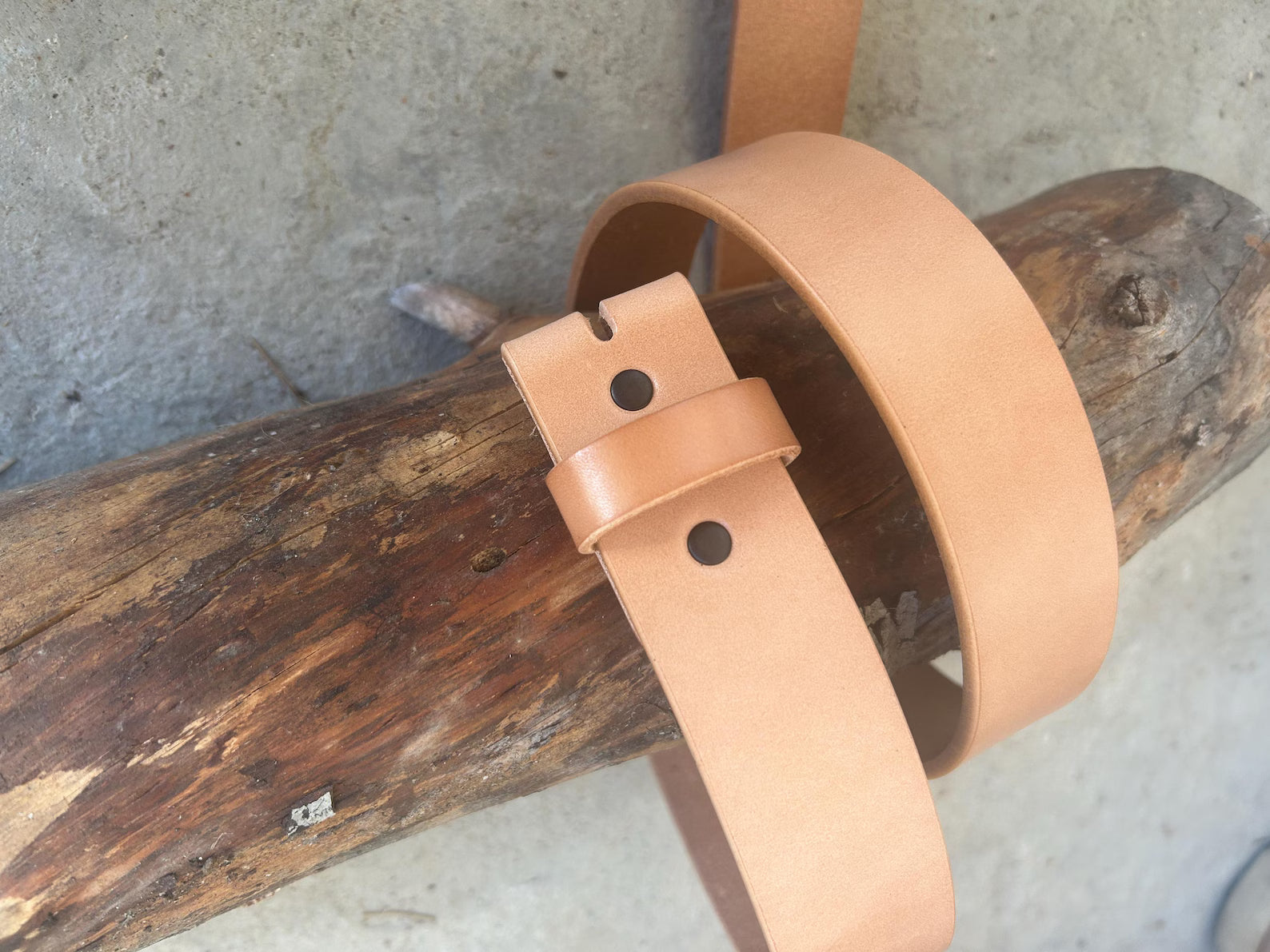 Natural Leather Belt Strap