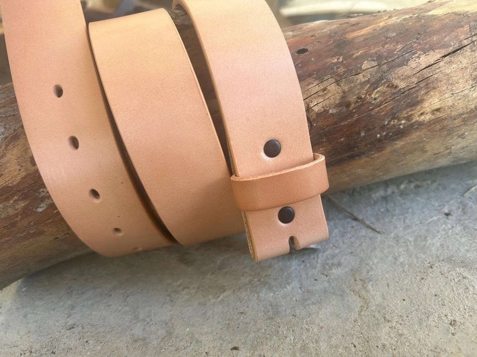 Natural Leather Belt Strap