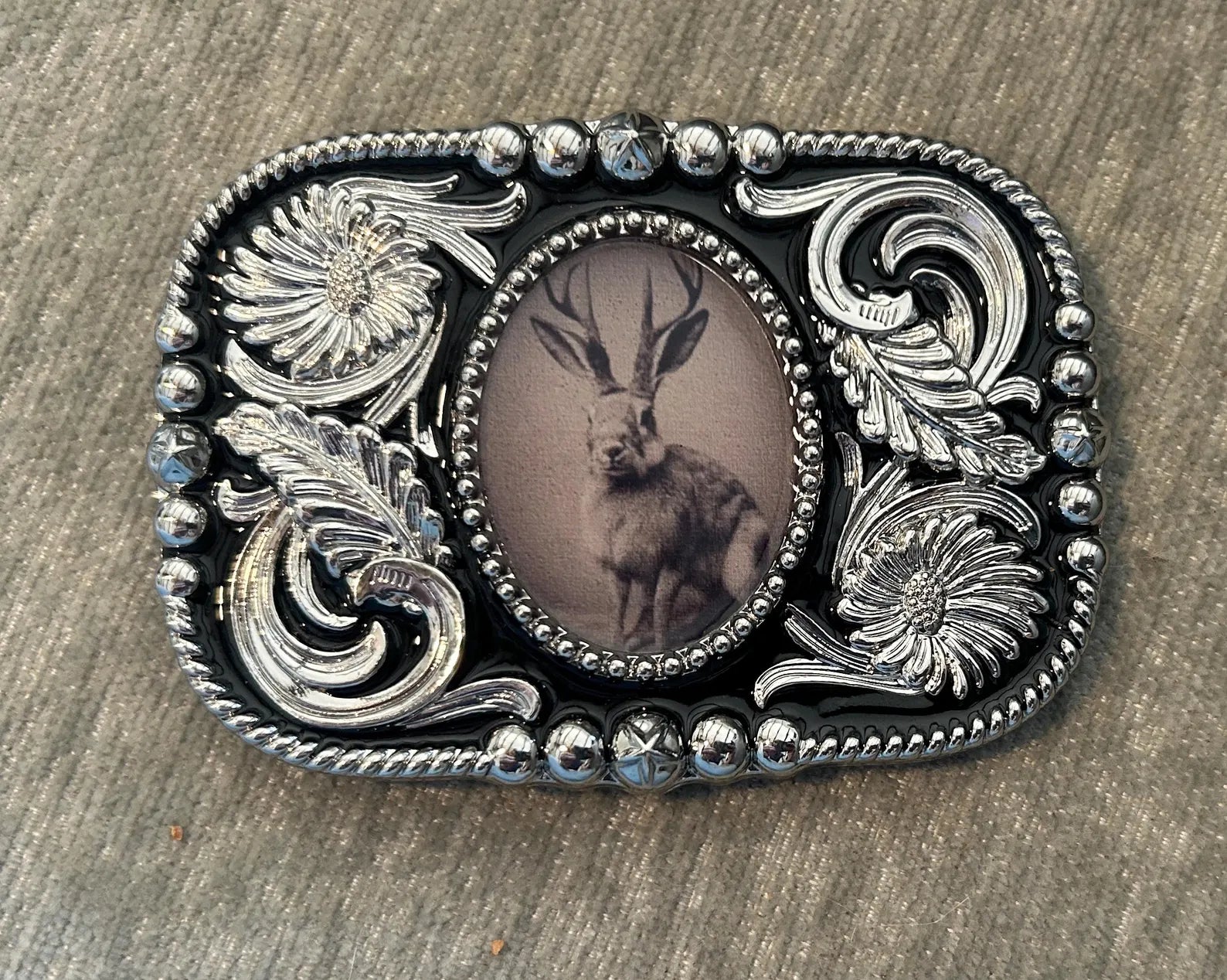 Jackalope Belt Buckle