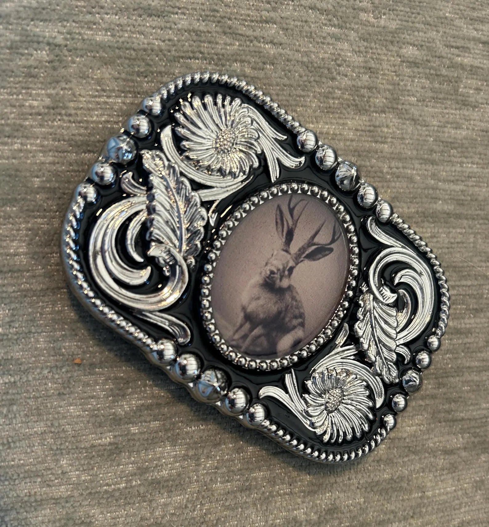 Jackalope Belt Buckle