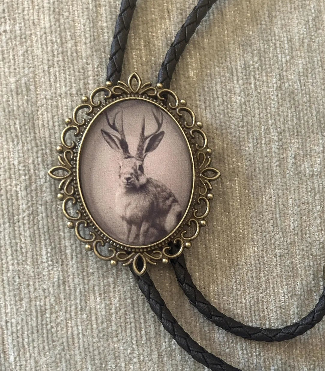 Jackalope Bolo Tie
