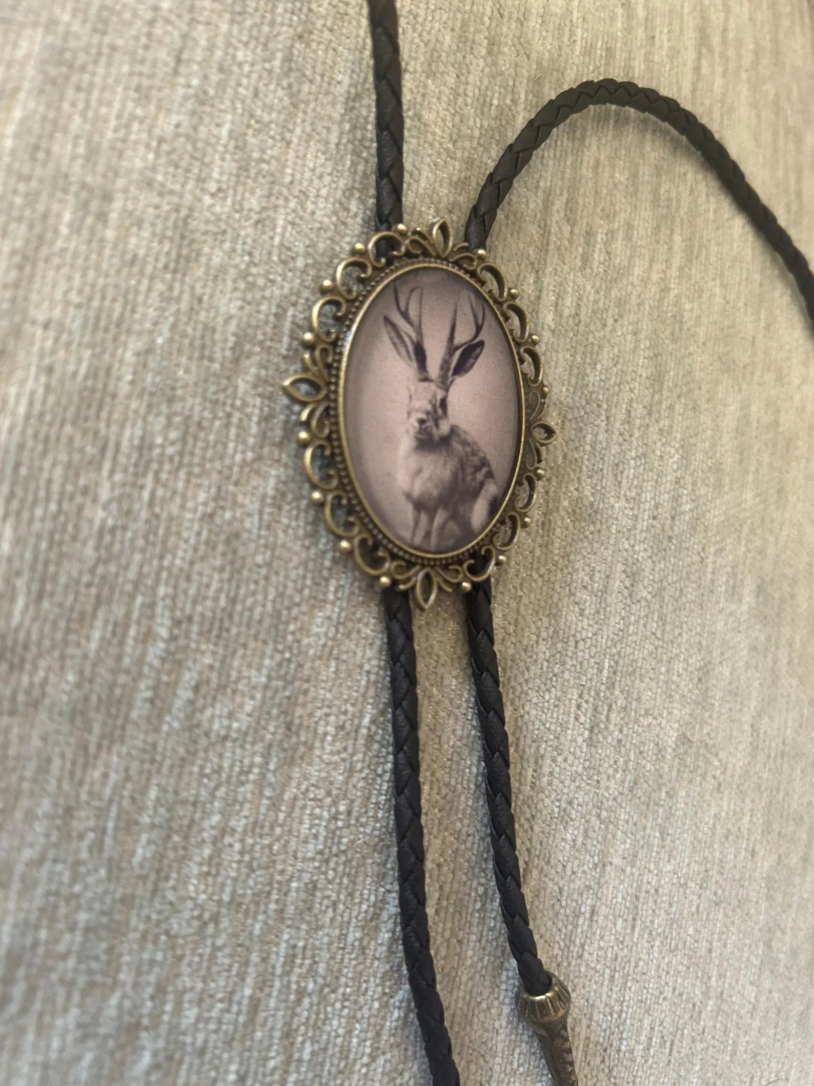 Jackalope Bolo Tie