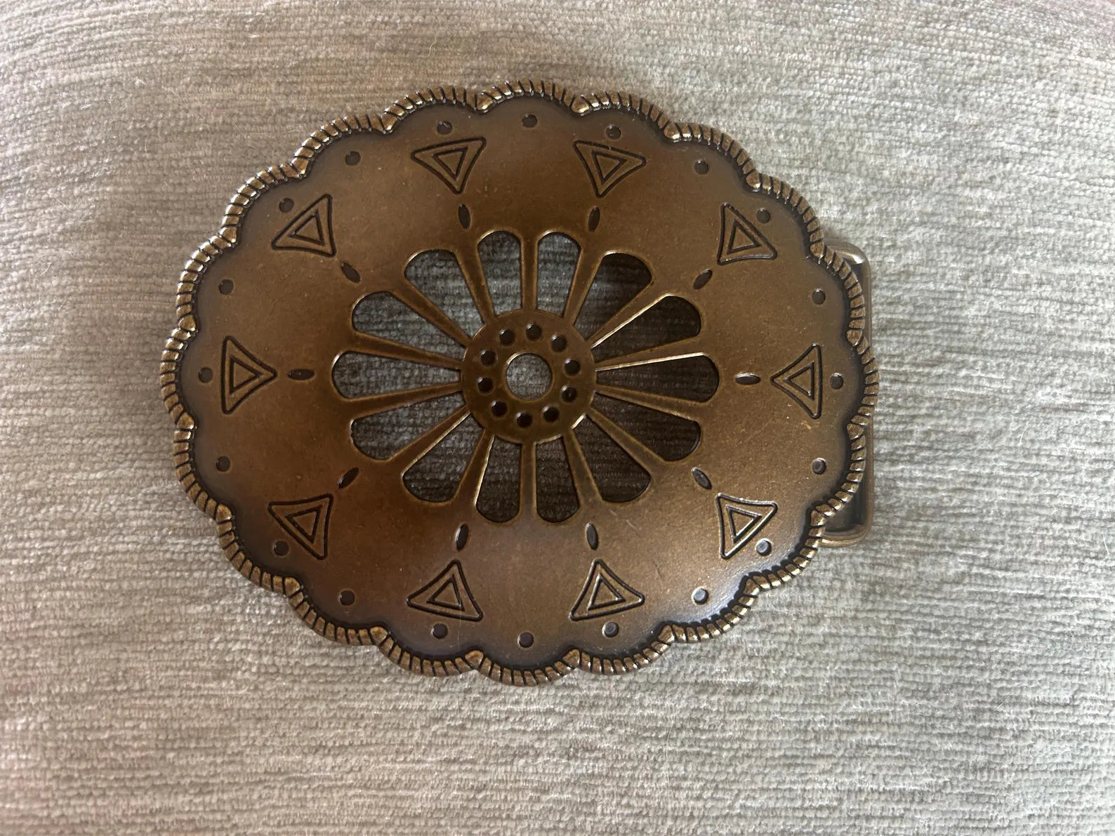 Copper Cut Out Belt Buckle