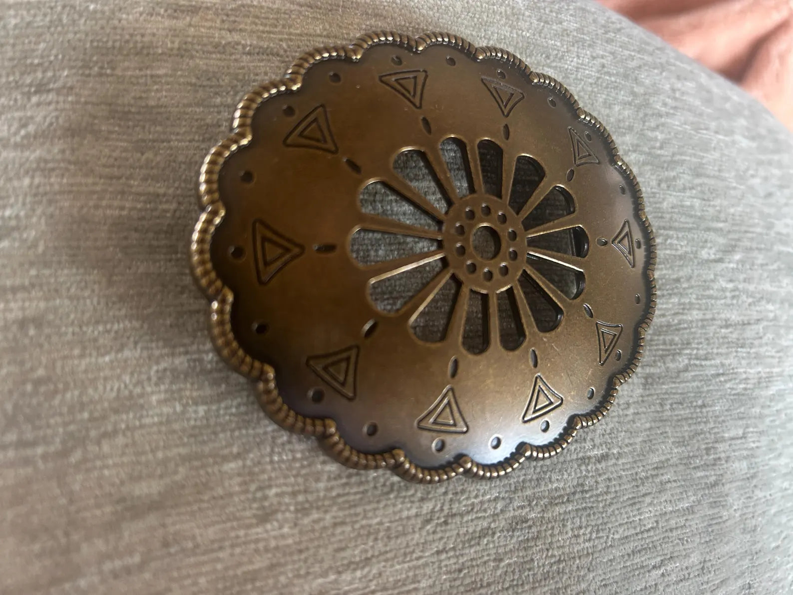 Copper Cut Out Belt Buckle