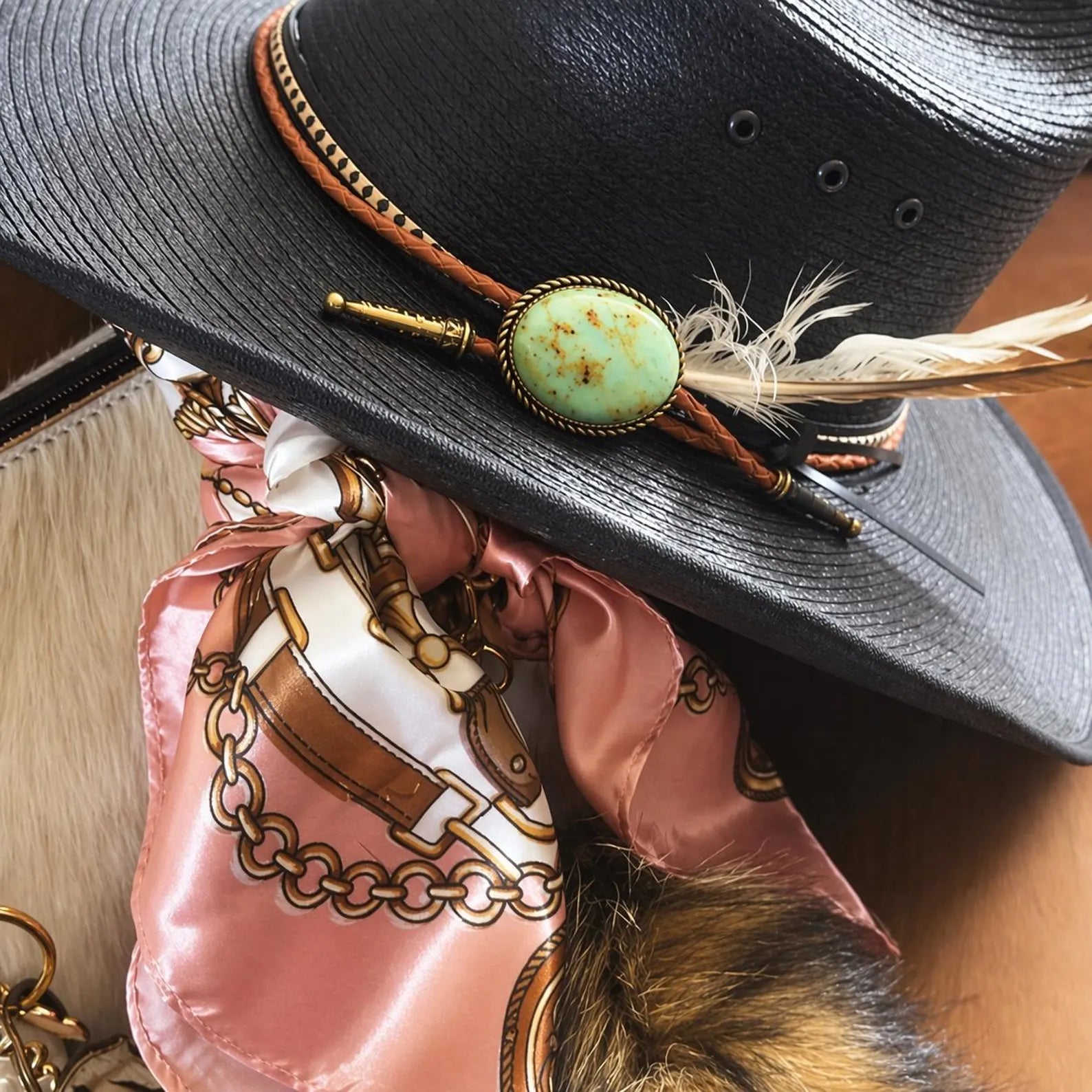 Turquoise Stone Hat Band