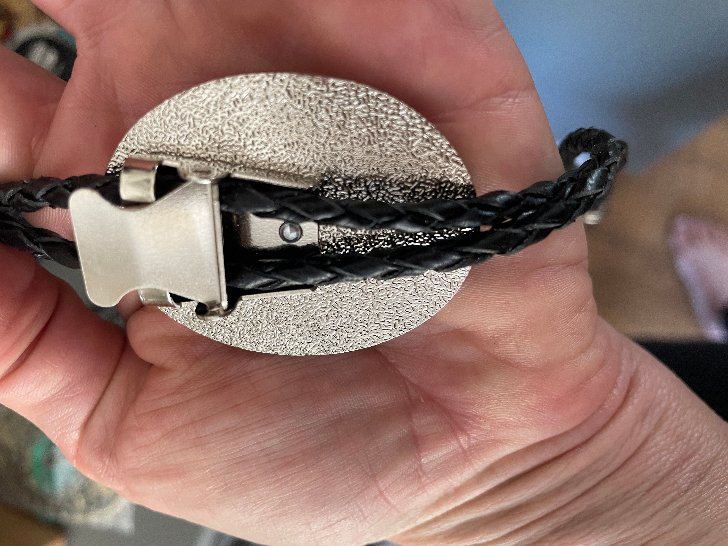Silver Cowboy Bolo Tie