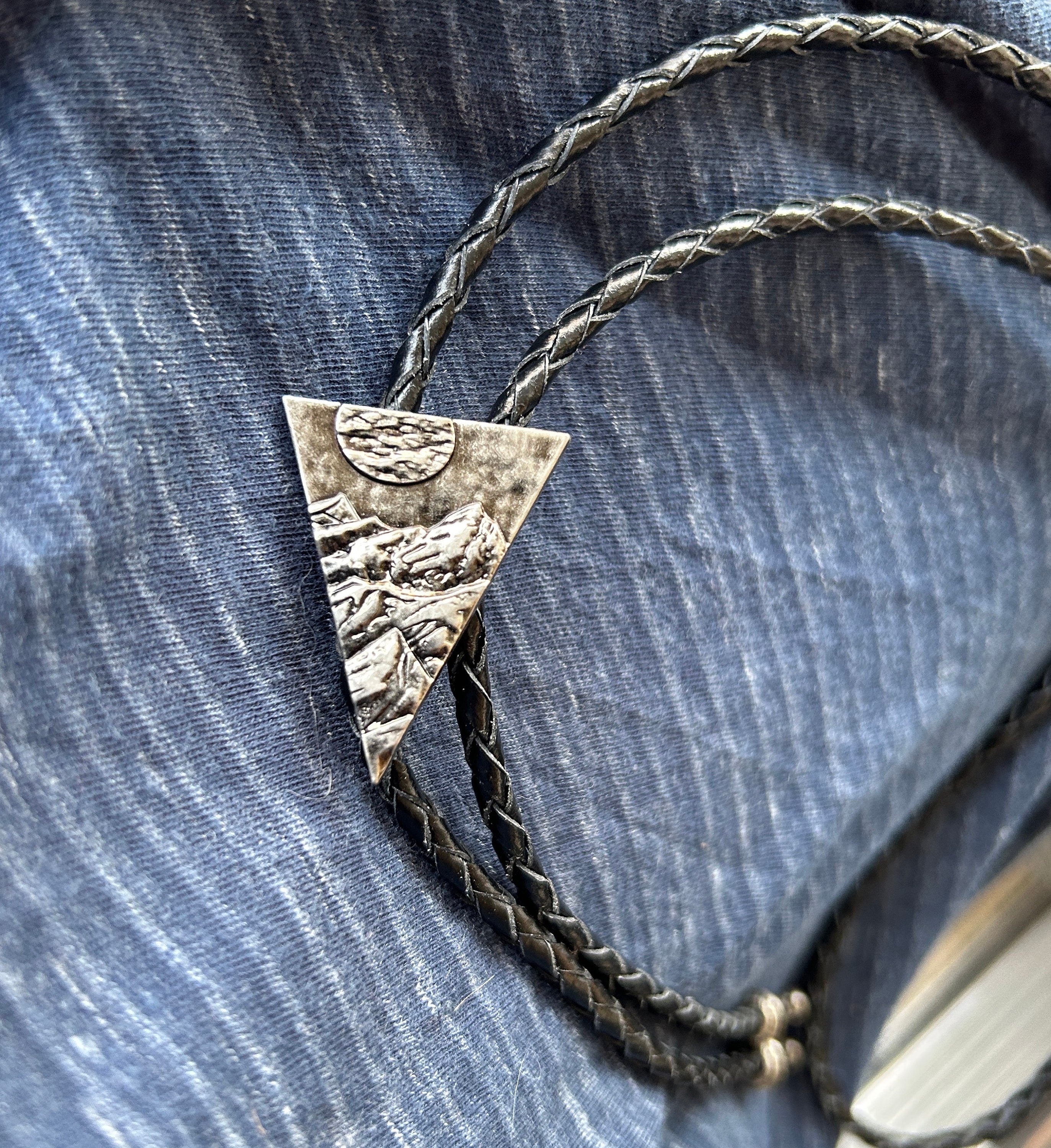 Mountain Moon Bolo Tie