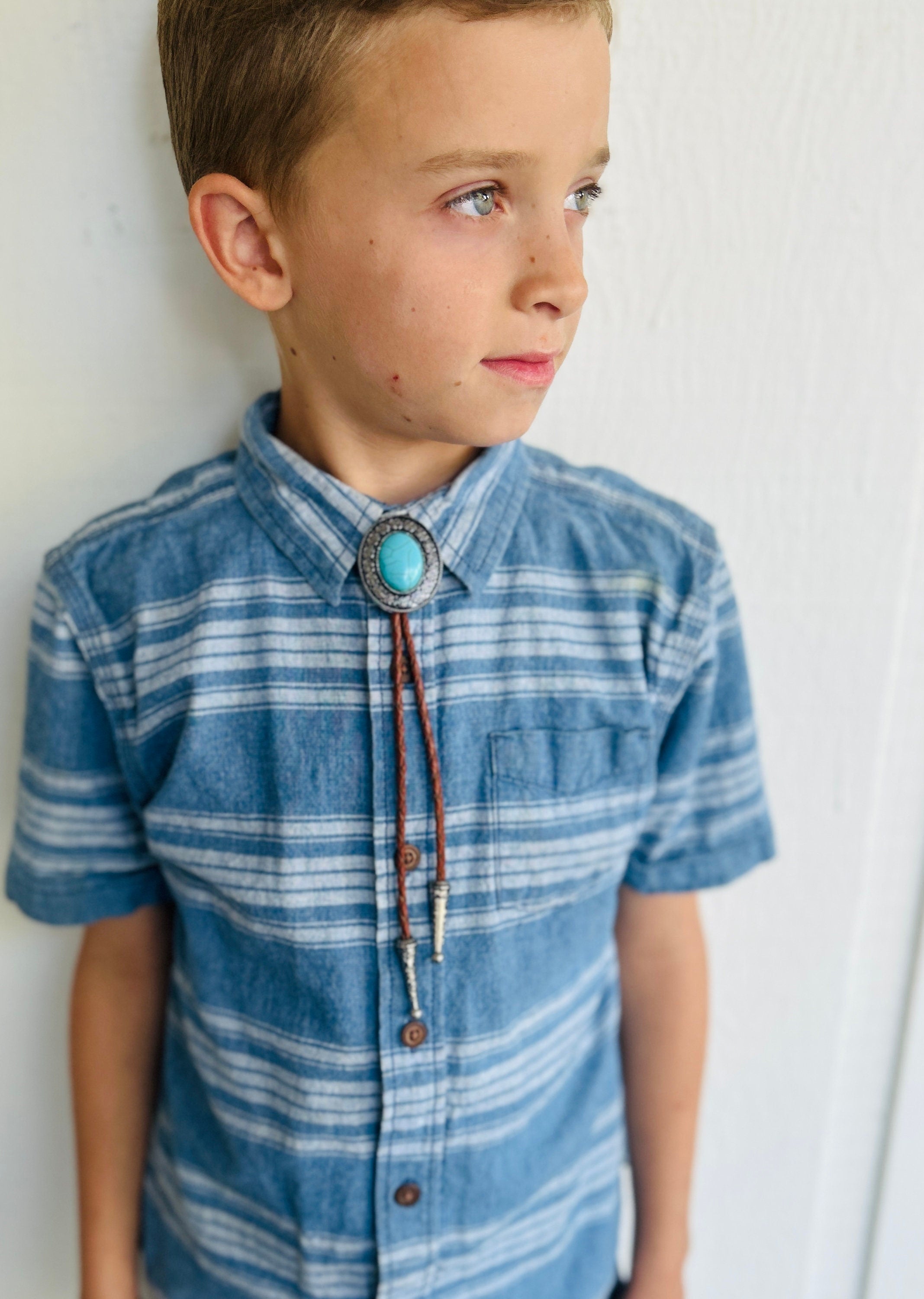 Kids Turquoise Bolo Tie