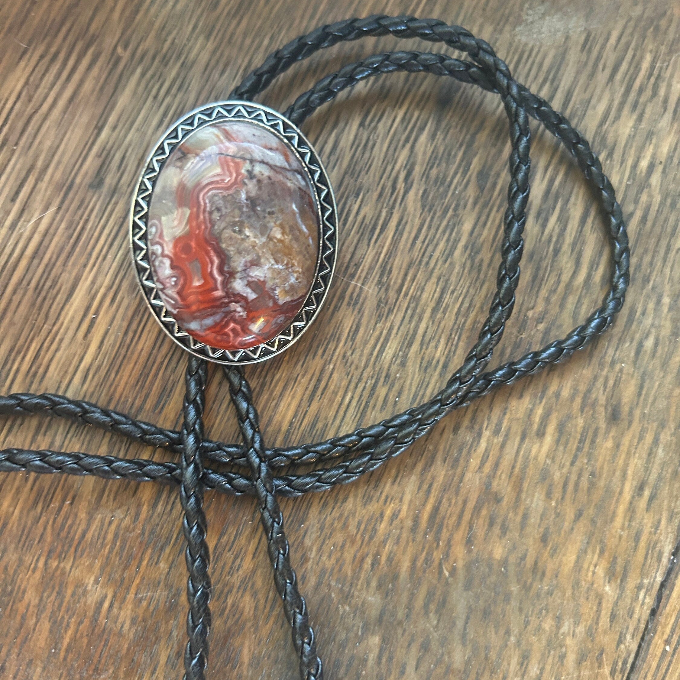 Crazy Lace Jasper Bolo Tie