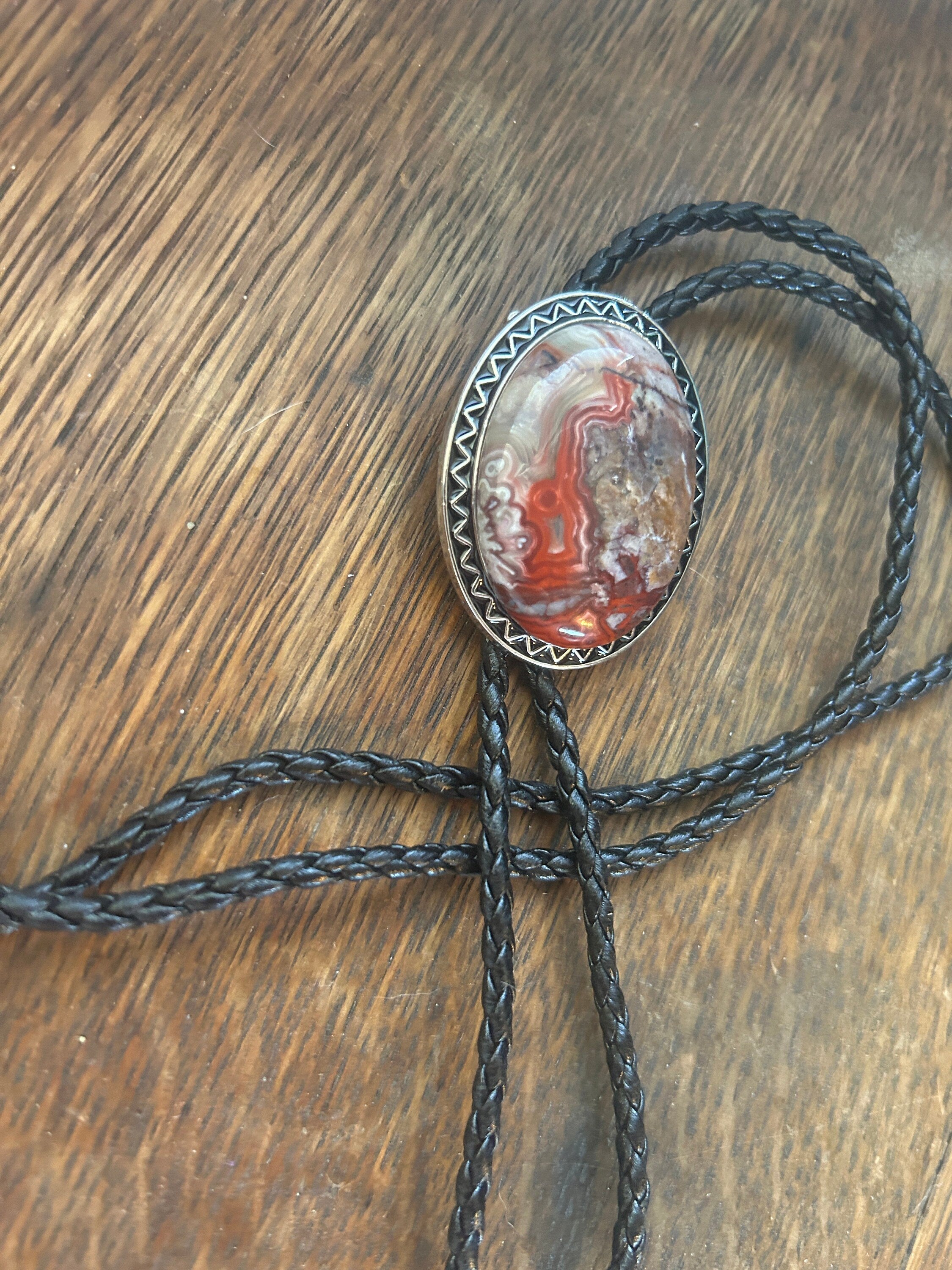 Crazy Lace Jasper Bolo Tie