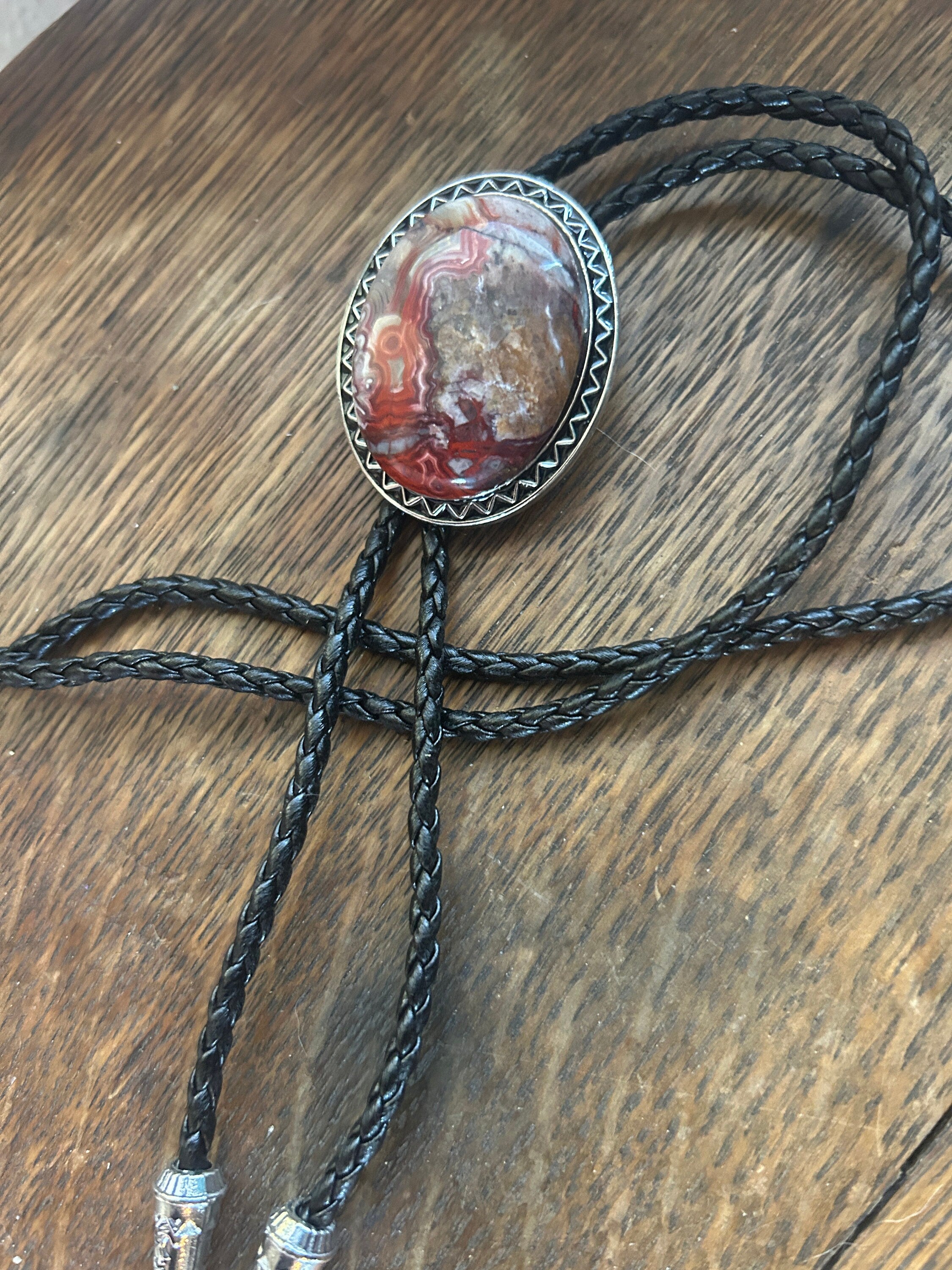 Crazy Lace Jasper Bolo Tie
