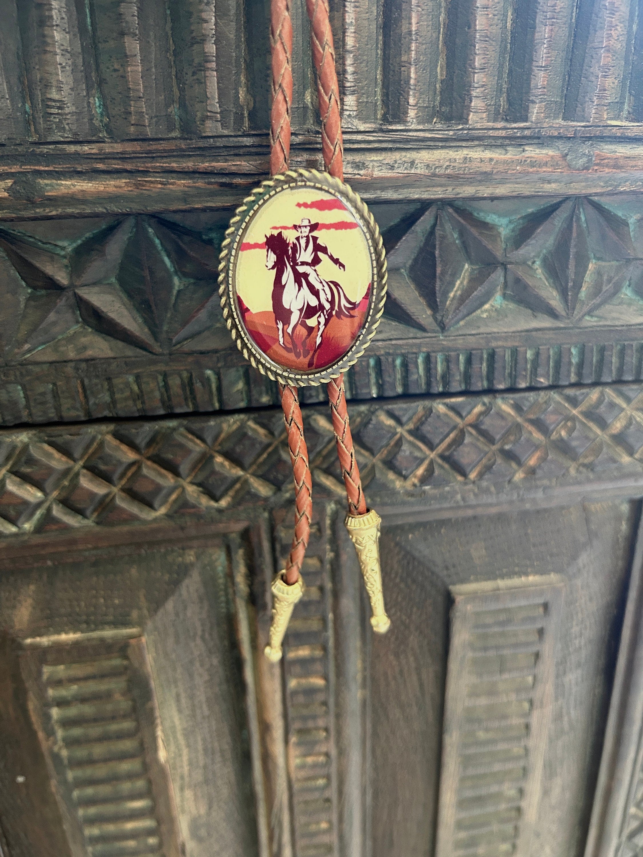Vintage Cowboy Bolo Tie