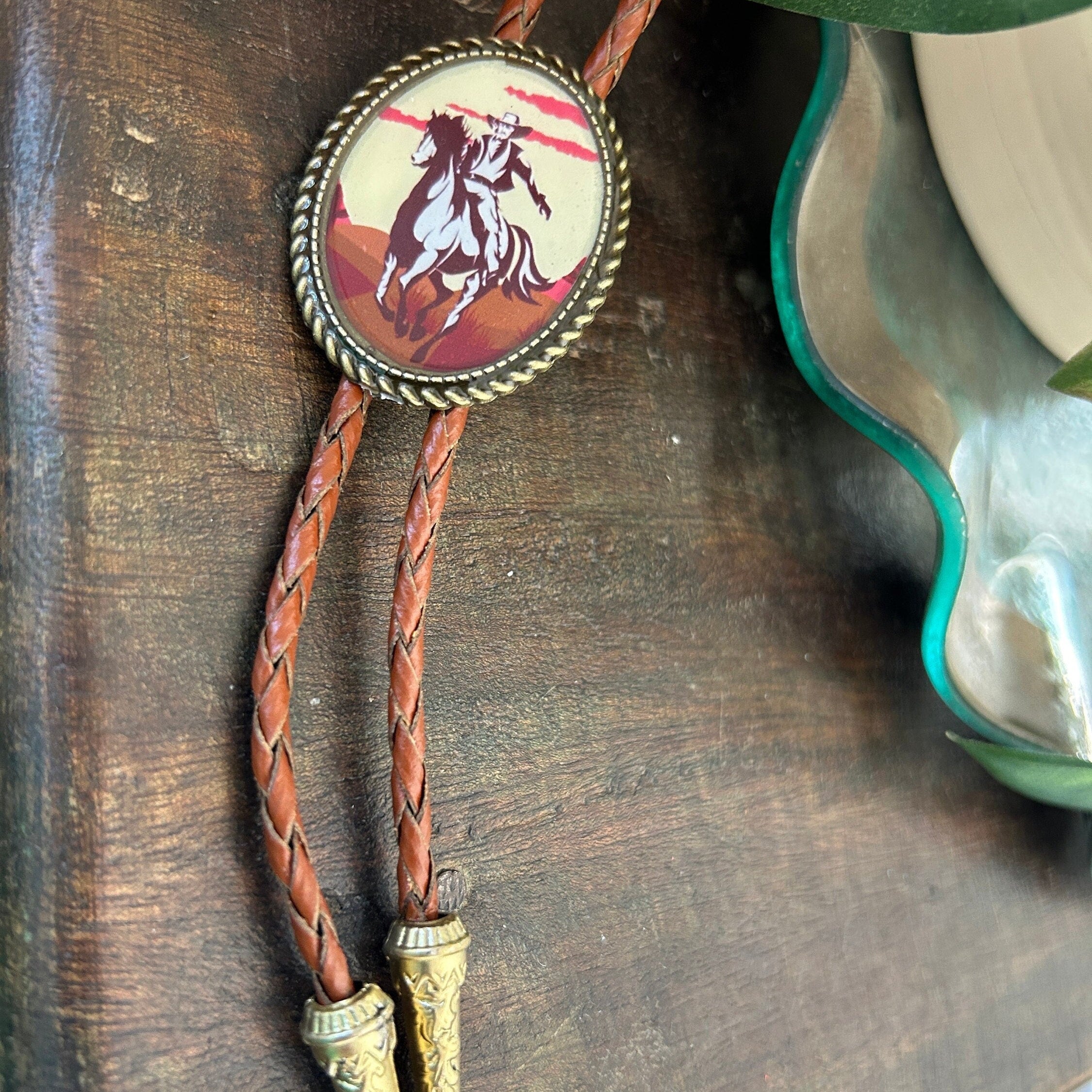 Vintage Cowboy Bolo Tie