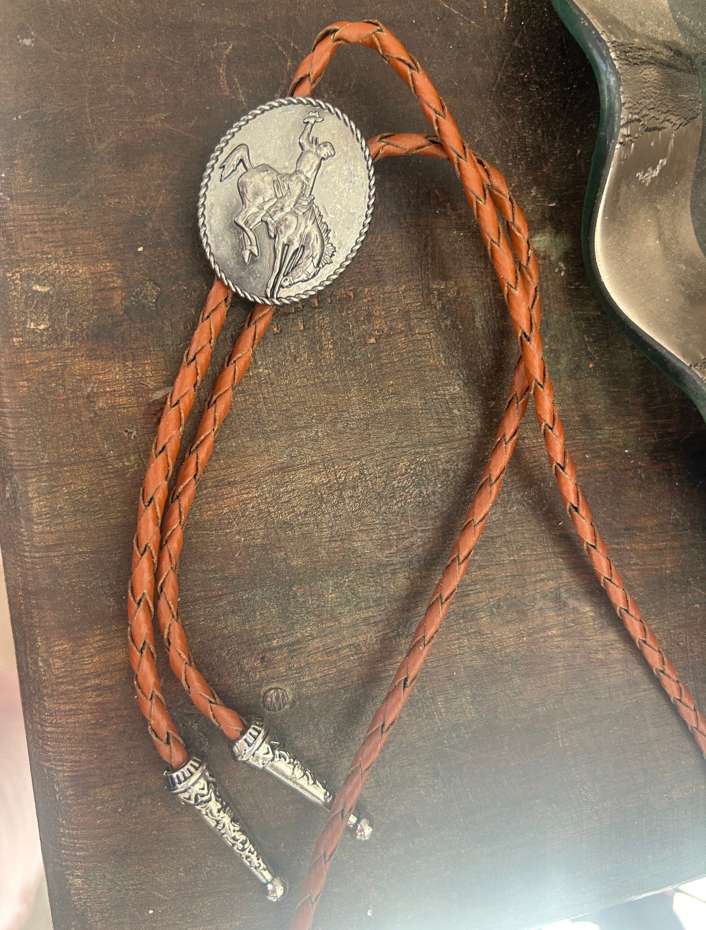 Silver Cowboy Bolo Tie