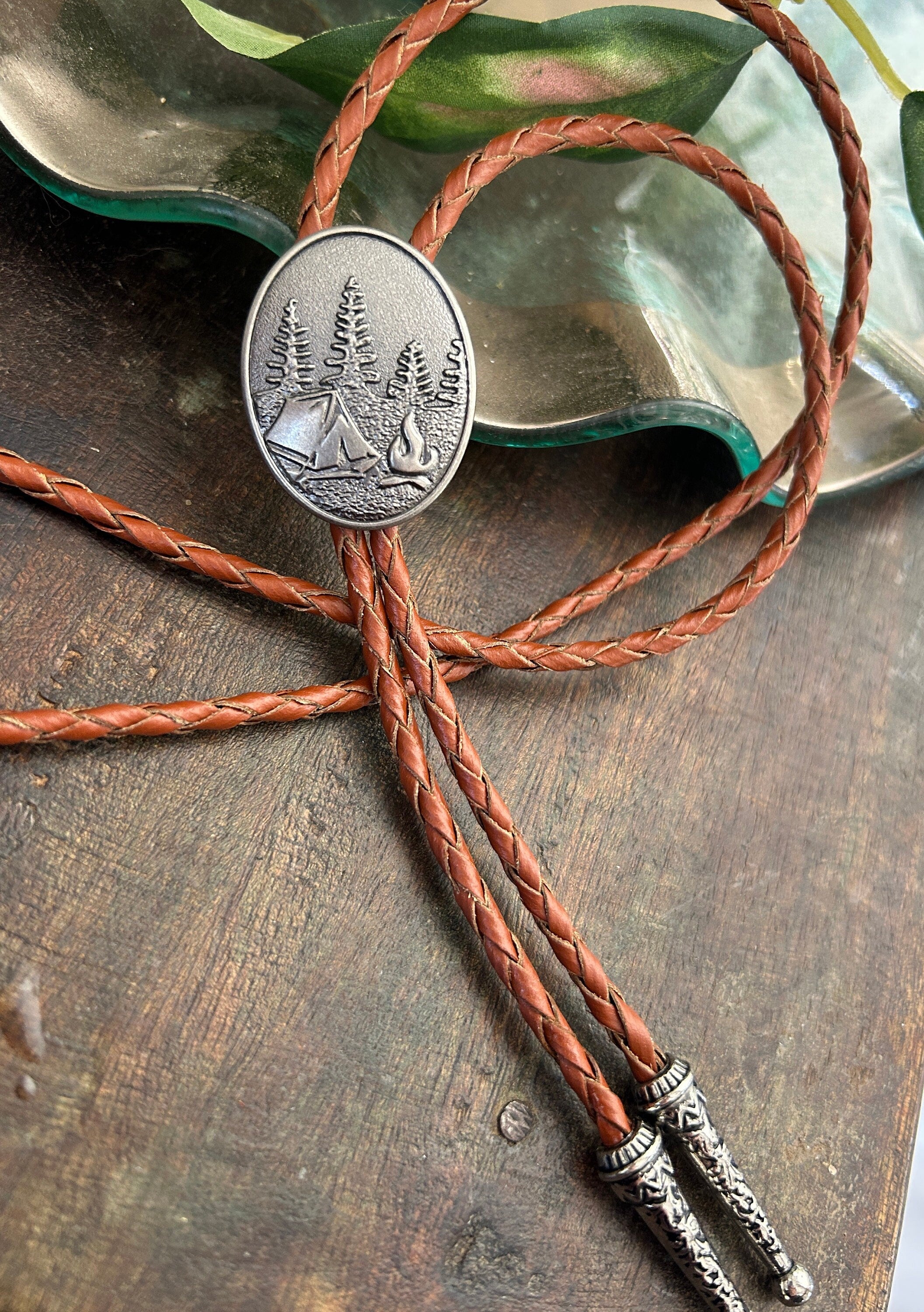 Camping Bolo Tie