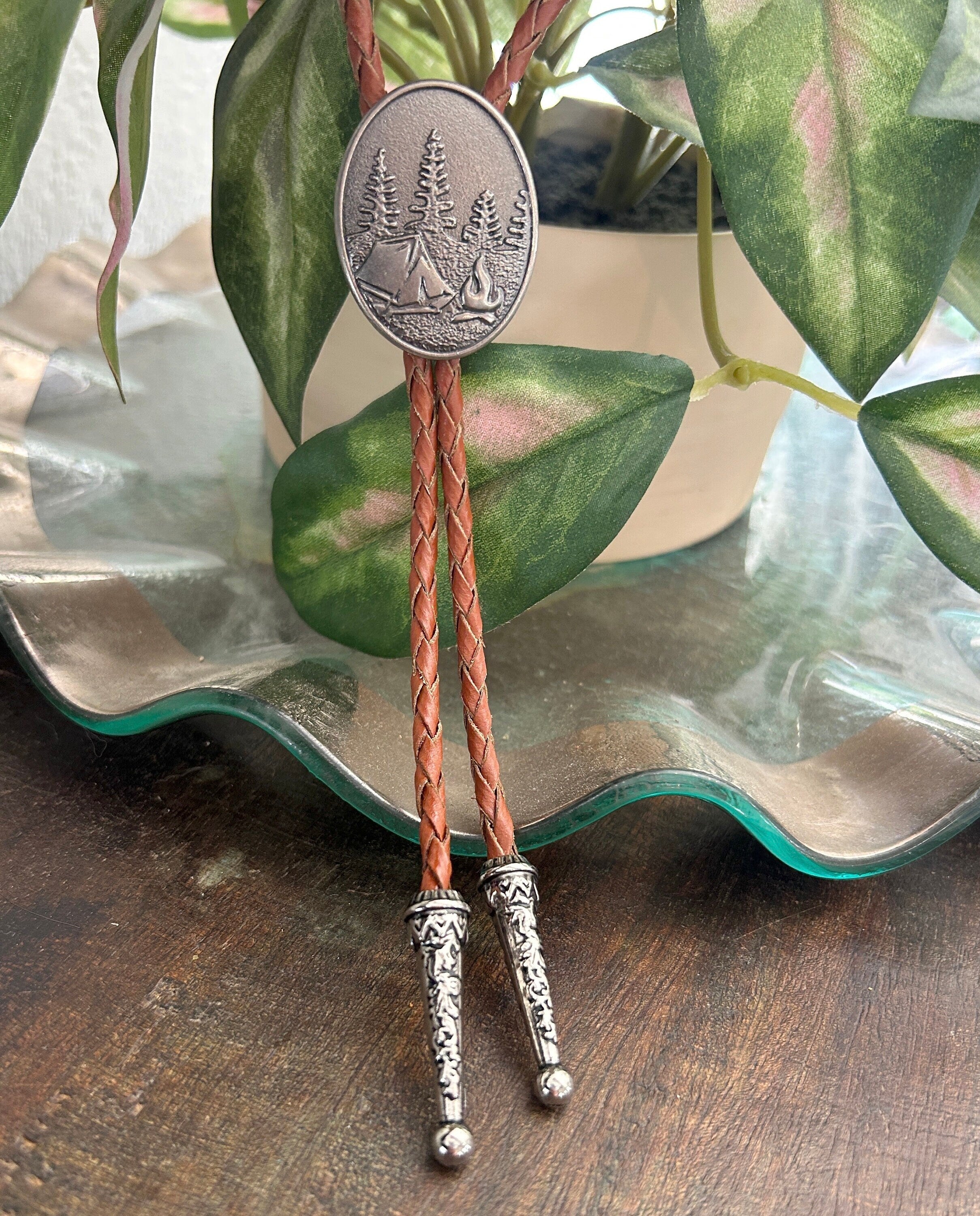 Camping Bolo Tie