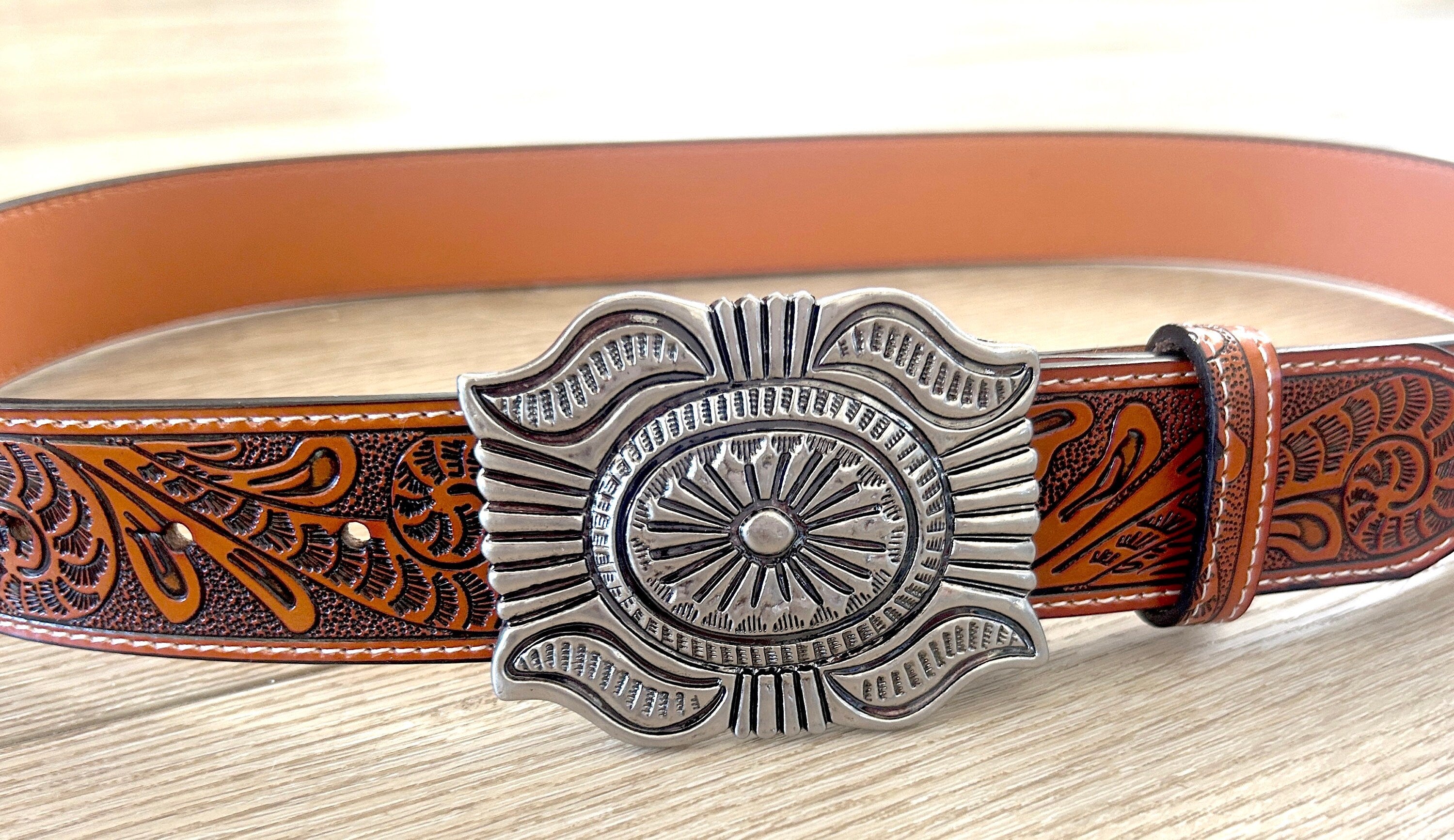 Western Silver Belt Buckle