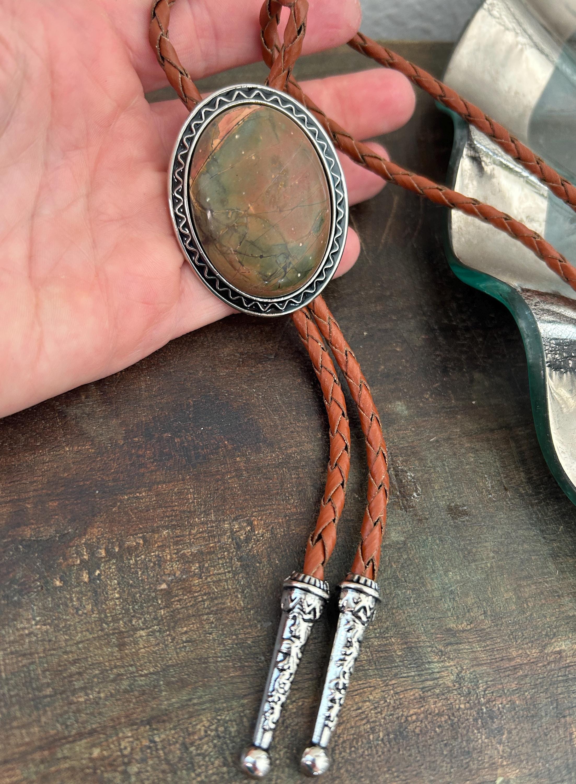 Jasper Stone Bolo Tie