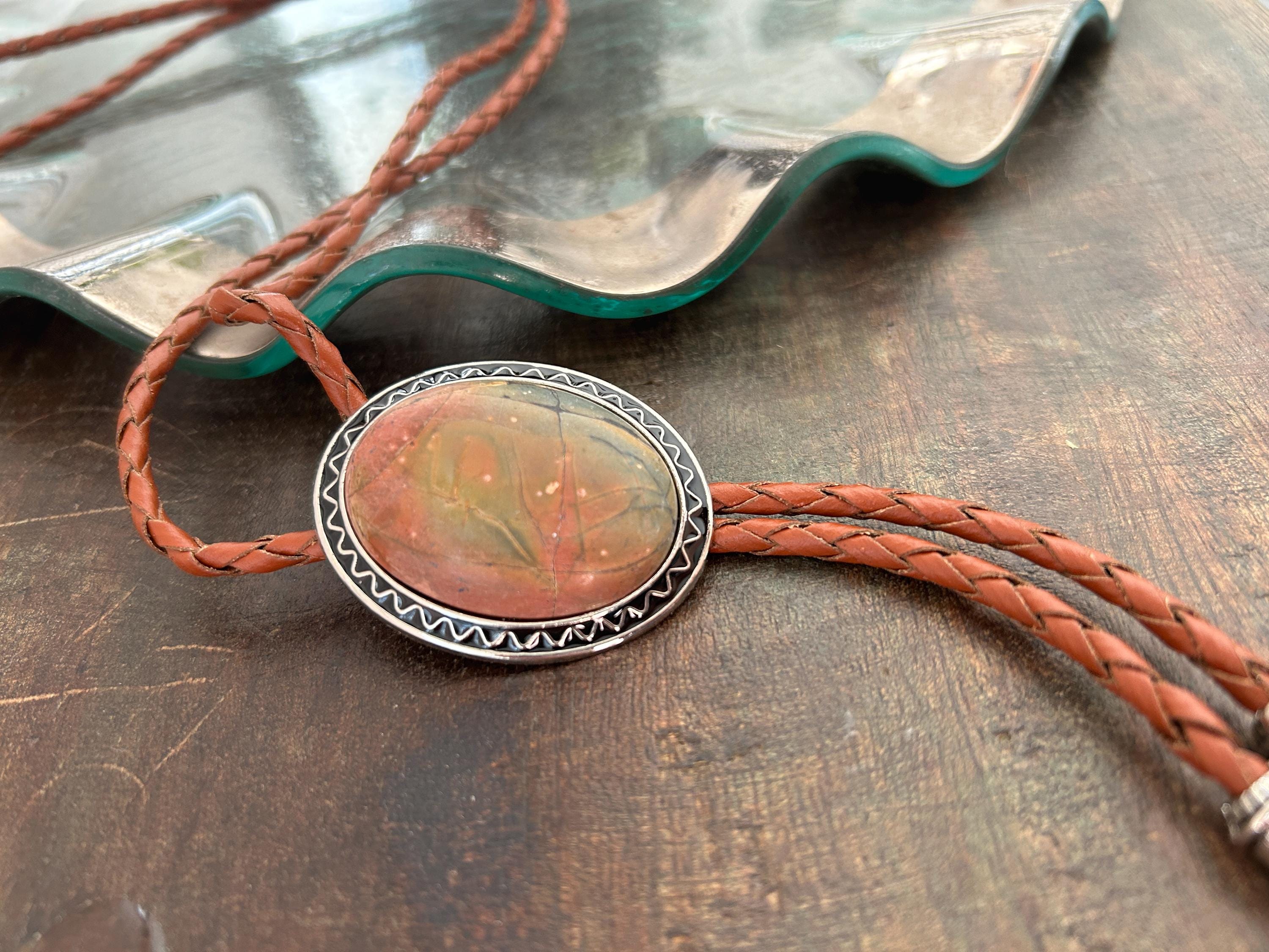 Jasper Stone Bolo Tie