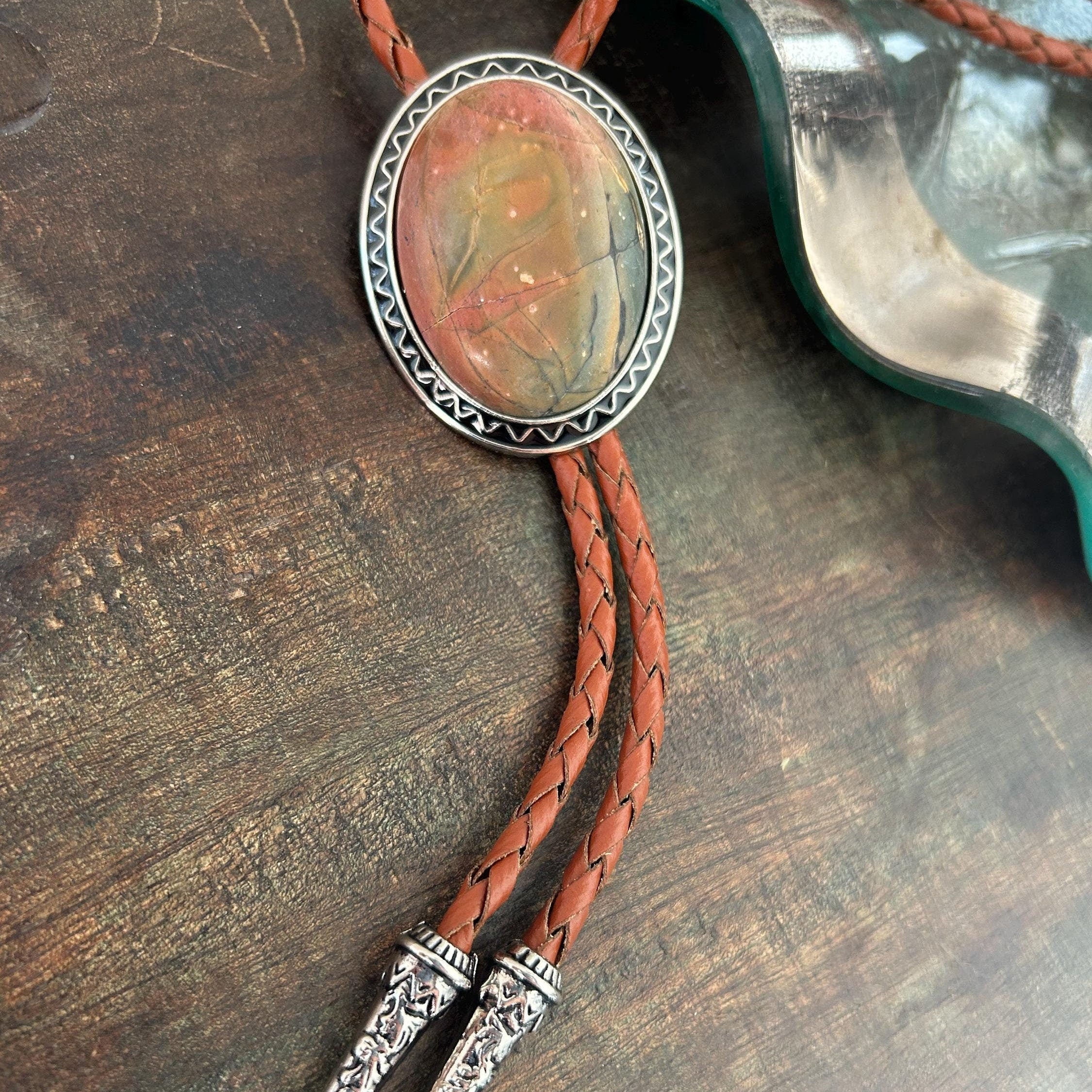 Jasper Stone Bolo Tie