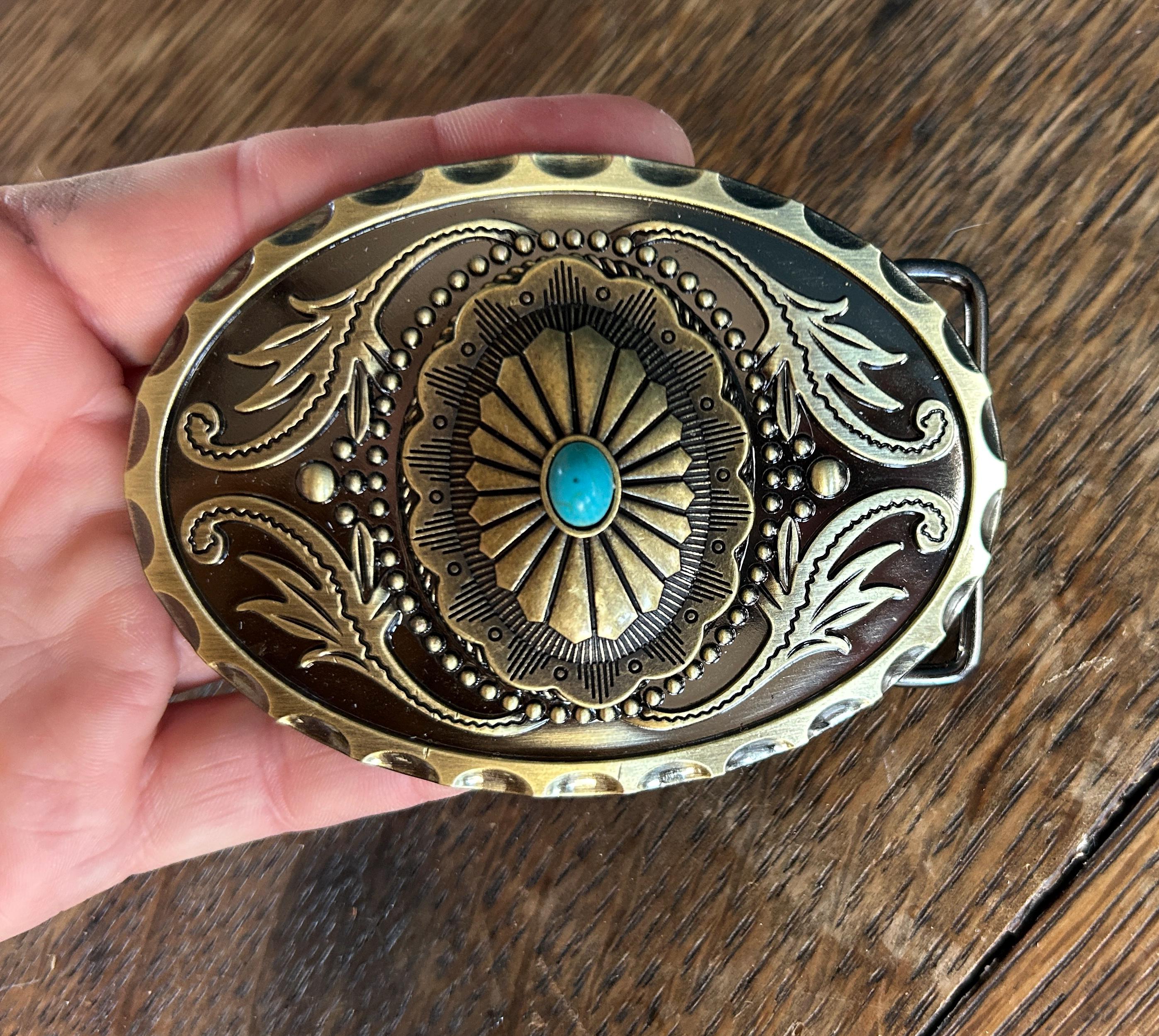 Turquoise Western Belt Buckle
