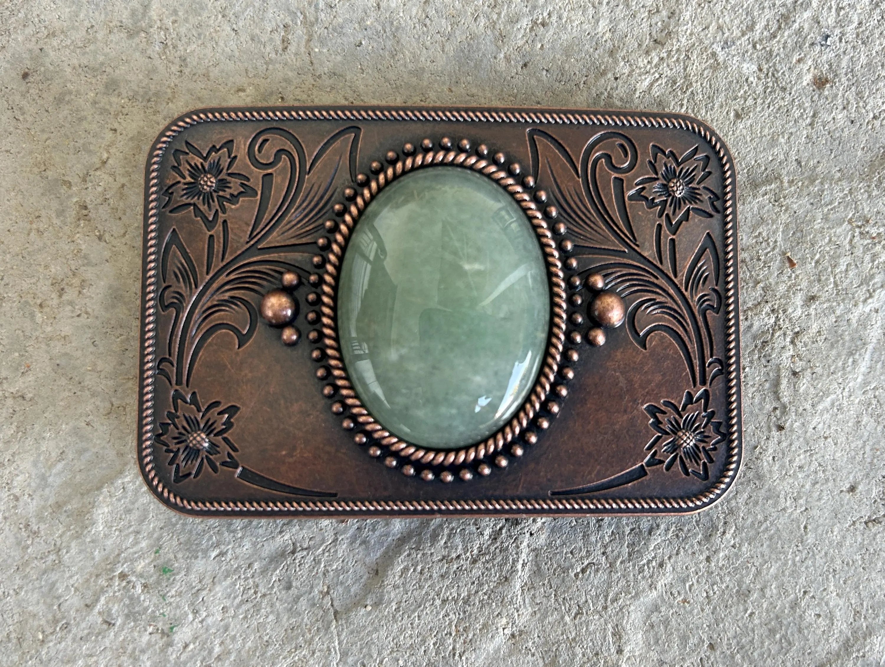 Sage Stone Belt Buckle