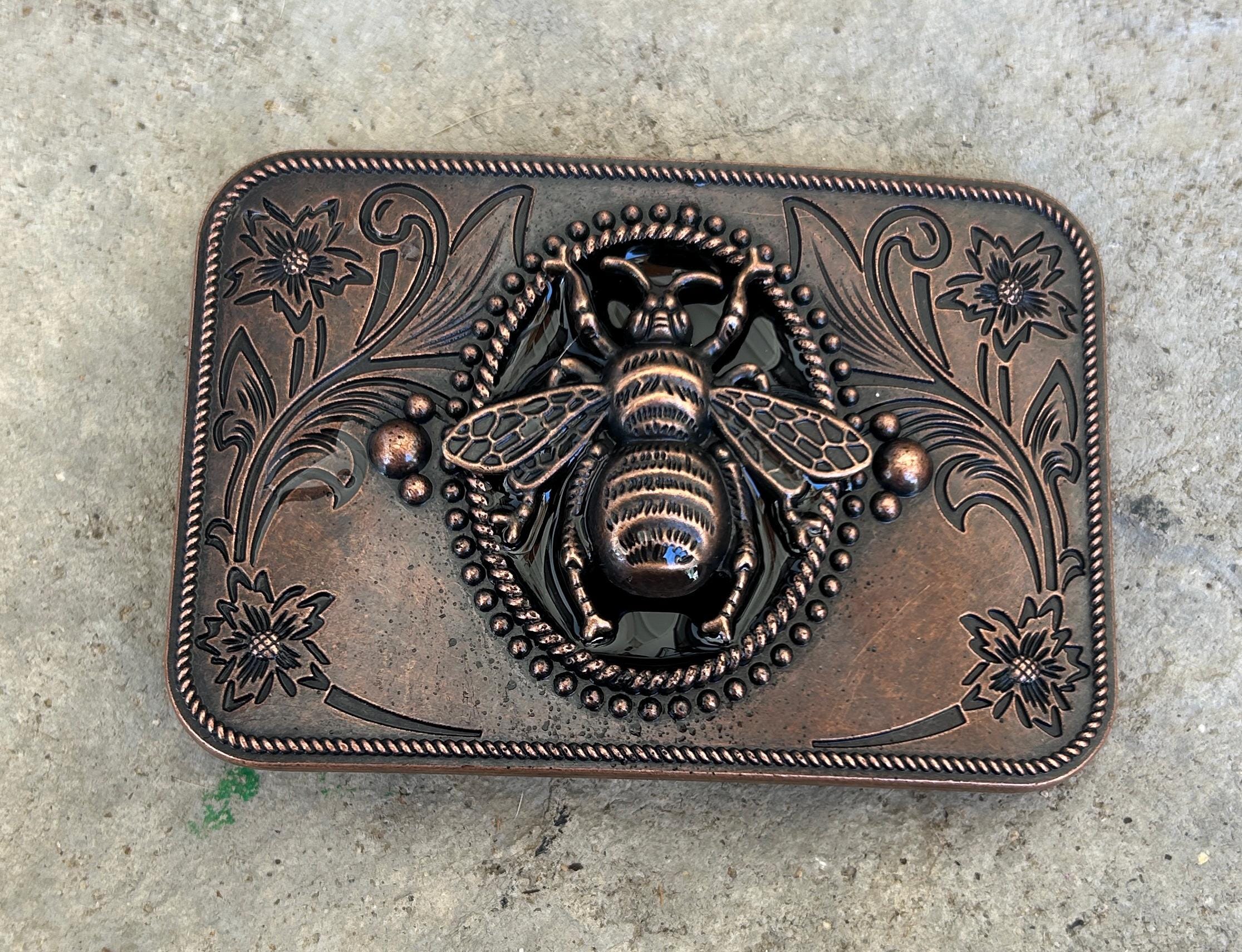 Bronze Bee Belt Buckle