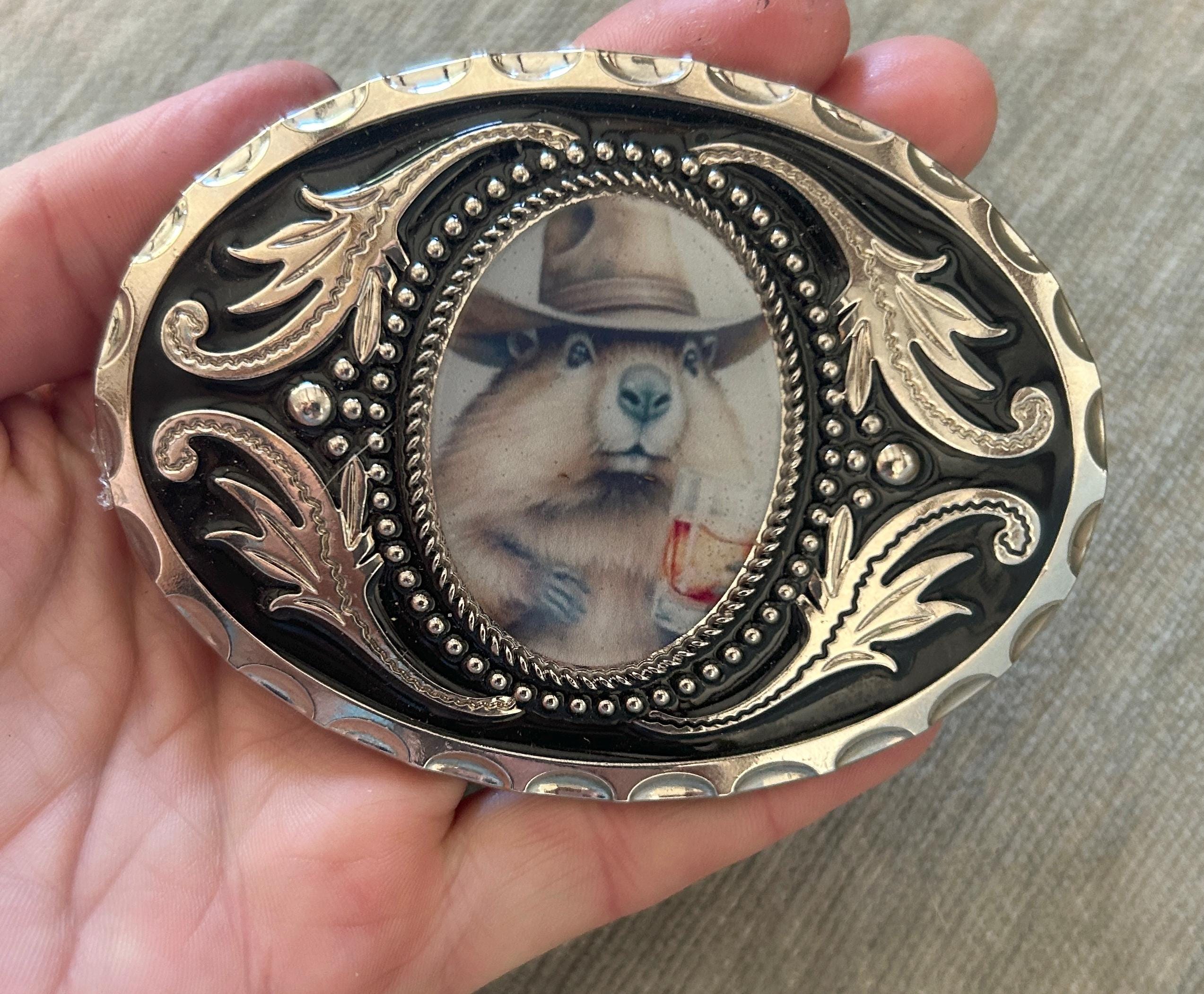 Bourbon Beaver Belt Buckle
