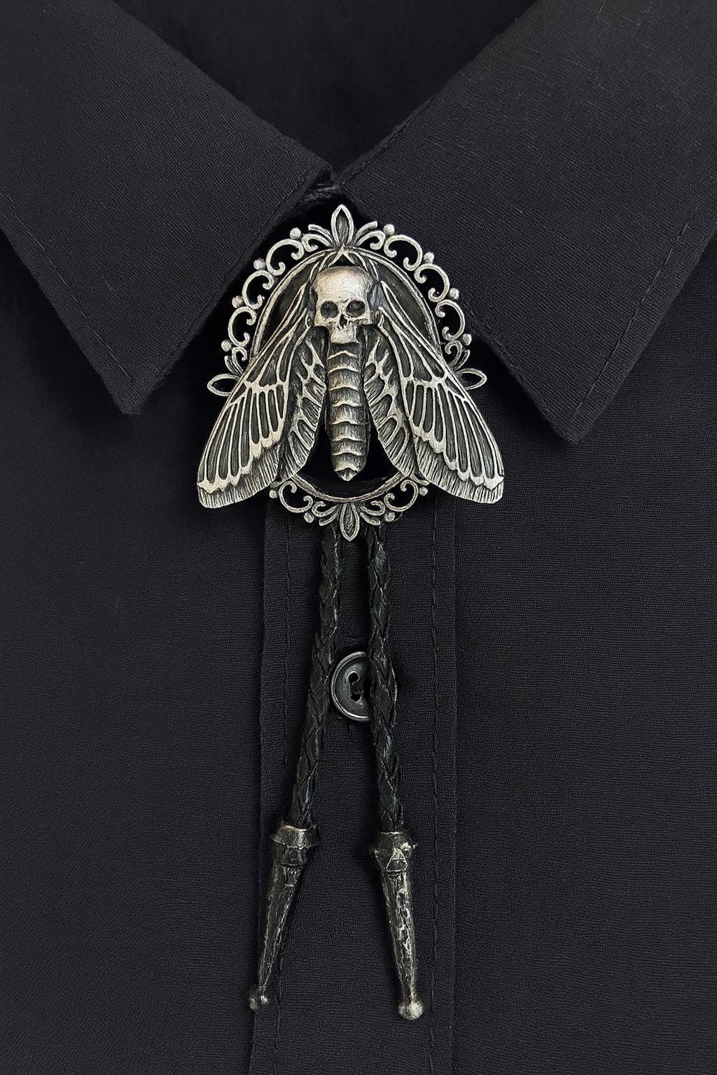 Death Head Moth Bolo Tie