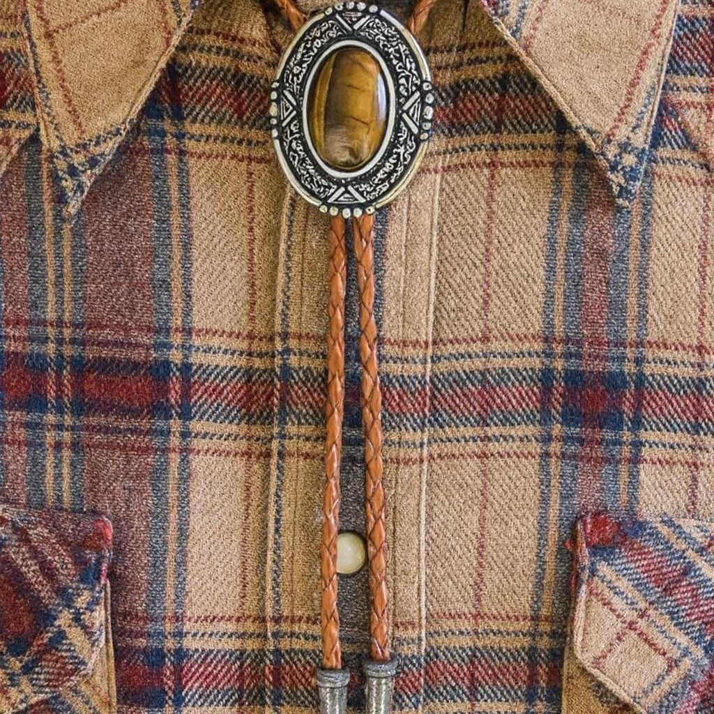 Tigers Eye Bolo Tie
