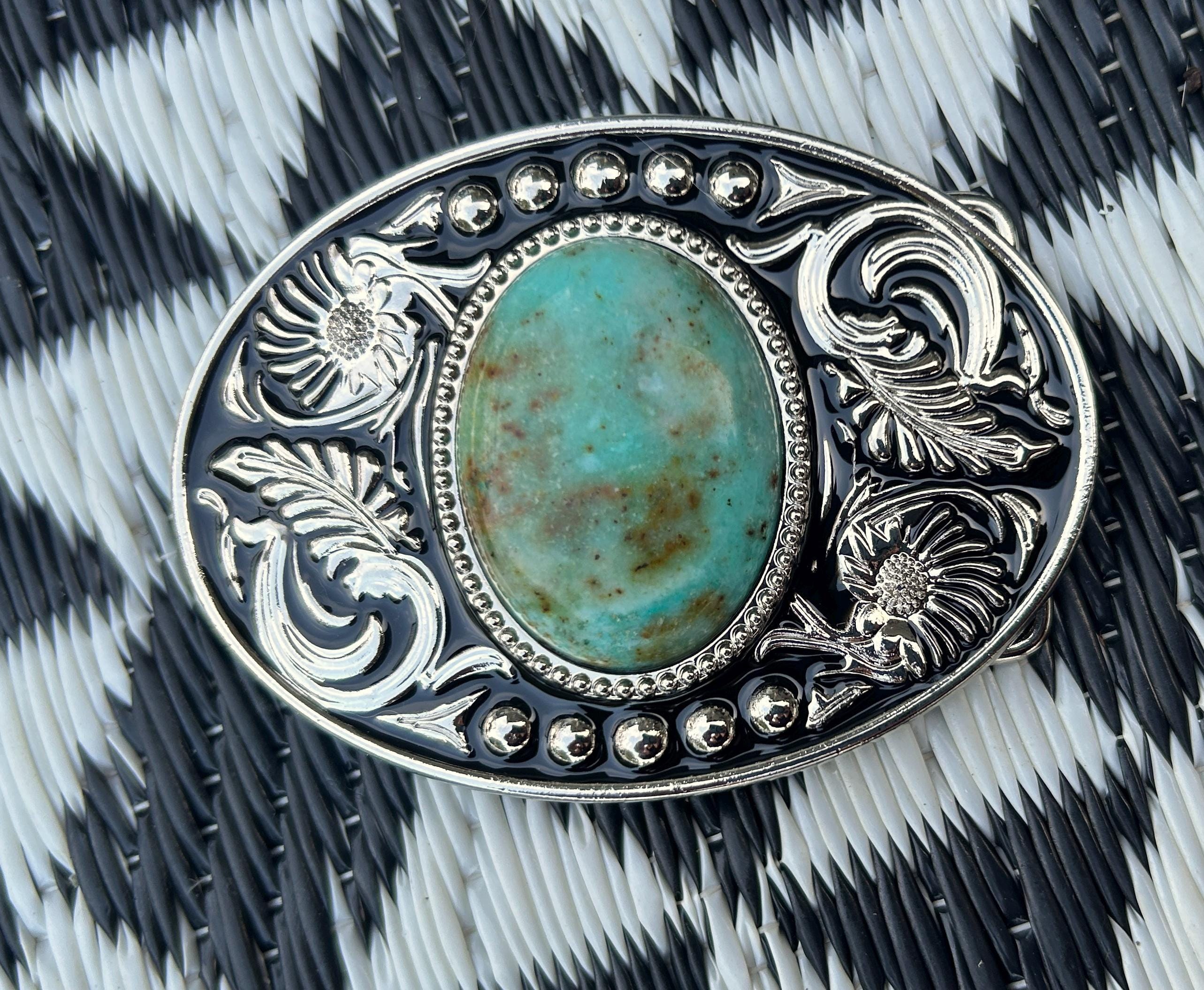 Turquoise Western Belt Buckle