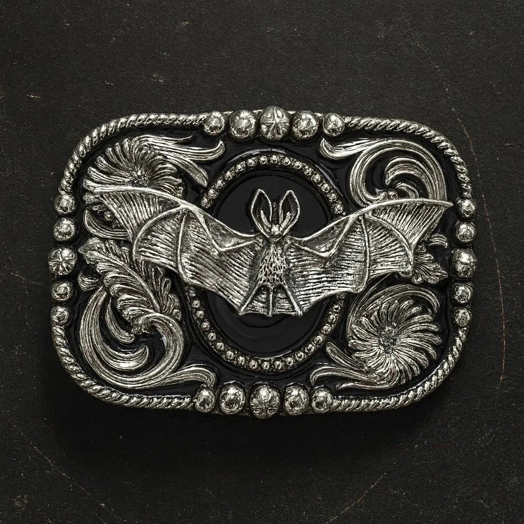 Western Bat Belt Buckle