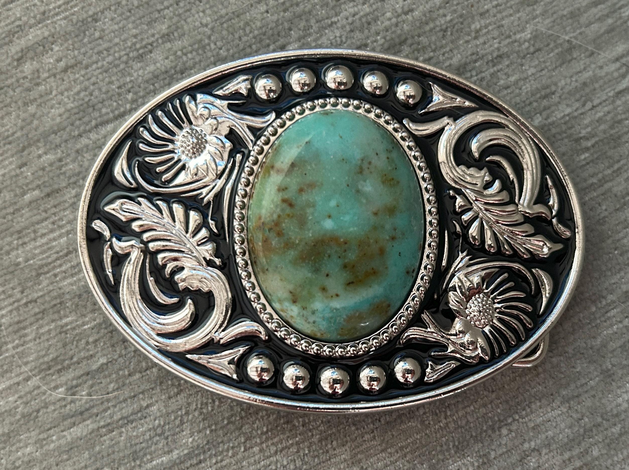 Turquoise Western Belt Buckle