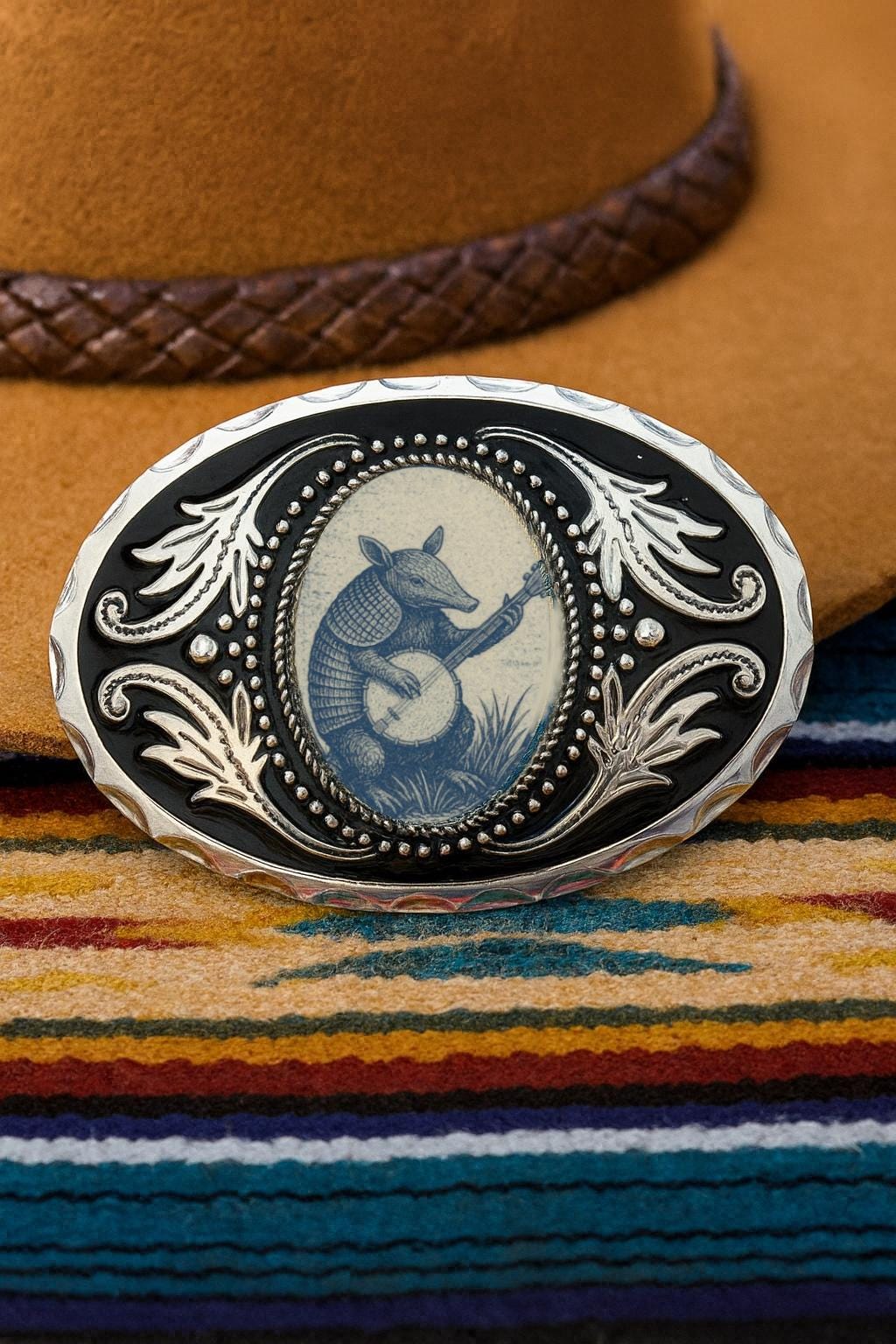 Gingham Cherry Belt Buckle