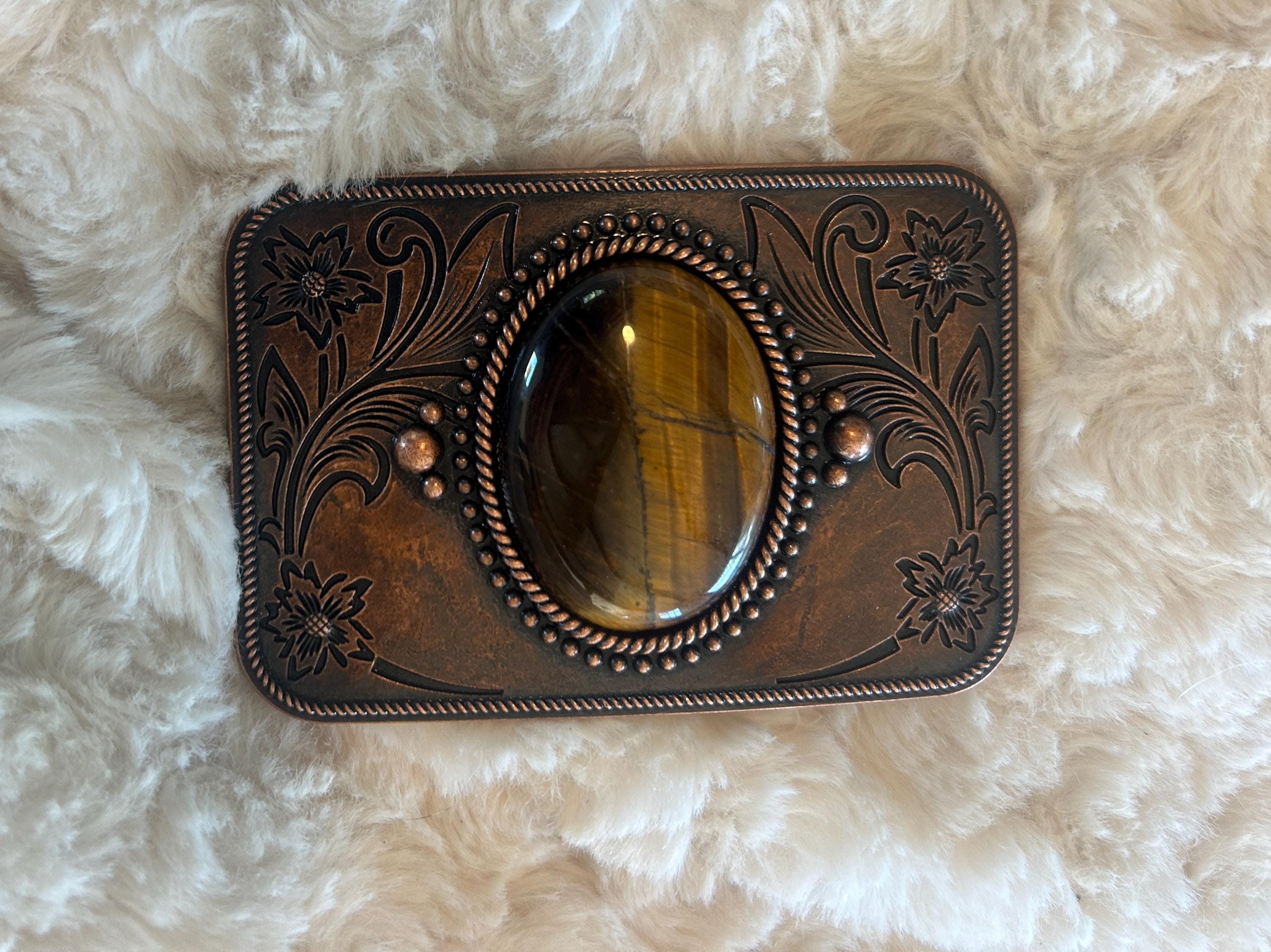 Bronze Tigers Eye Belt Buckle