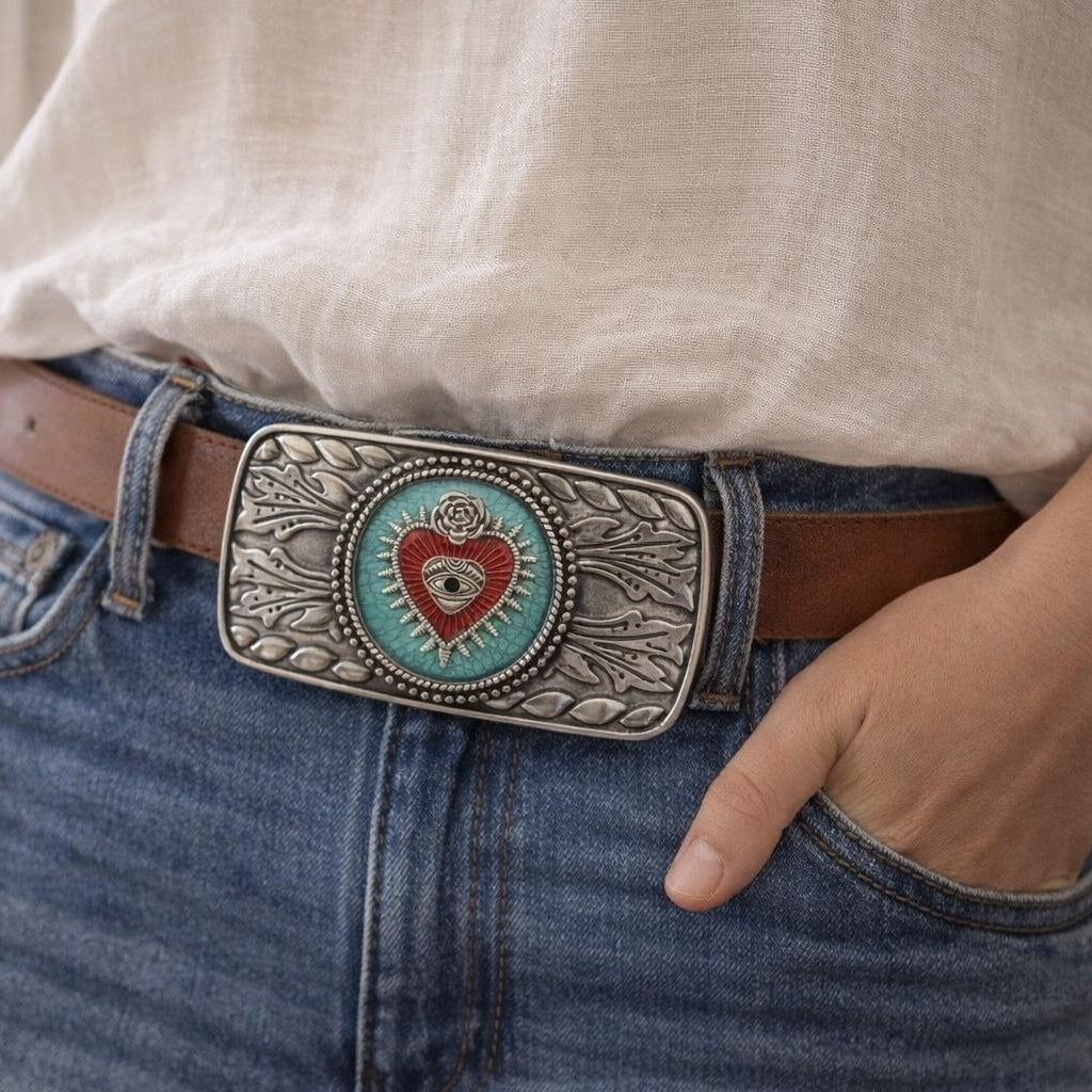 Sacred Heart Belt Buckle